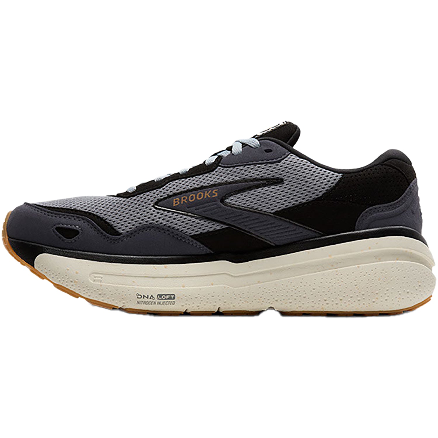 Mens Brooks Men's Brooks Ghost Max SE Black/Prime/Biscuit Suede Black/Prime/Biscuit Suede