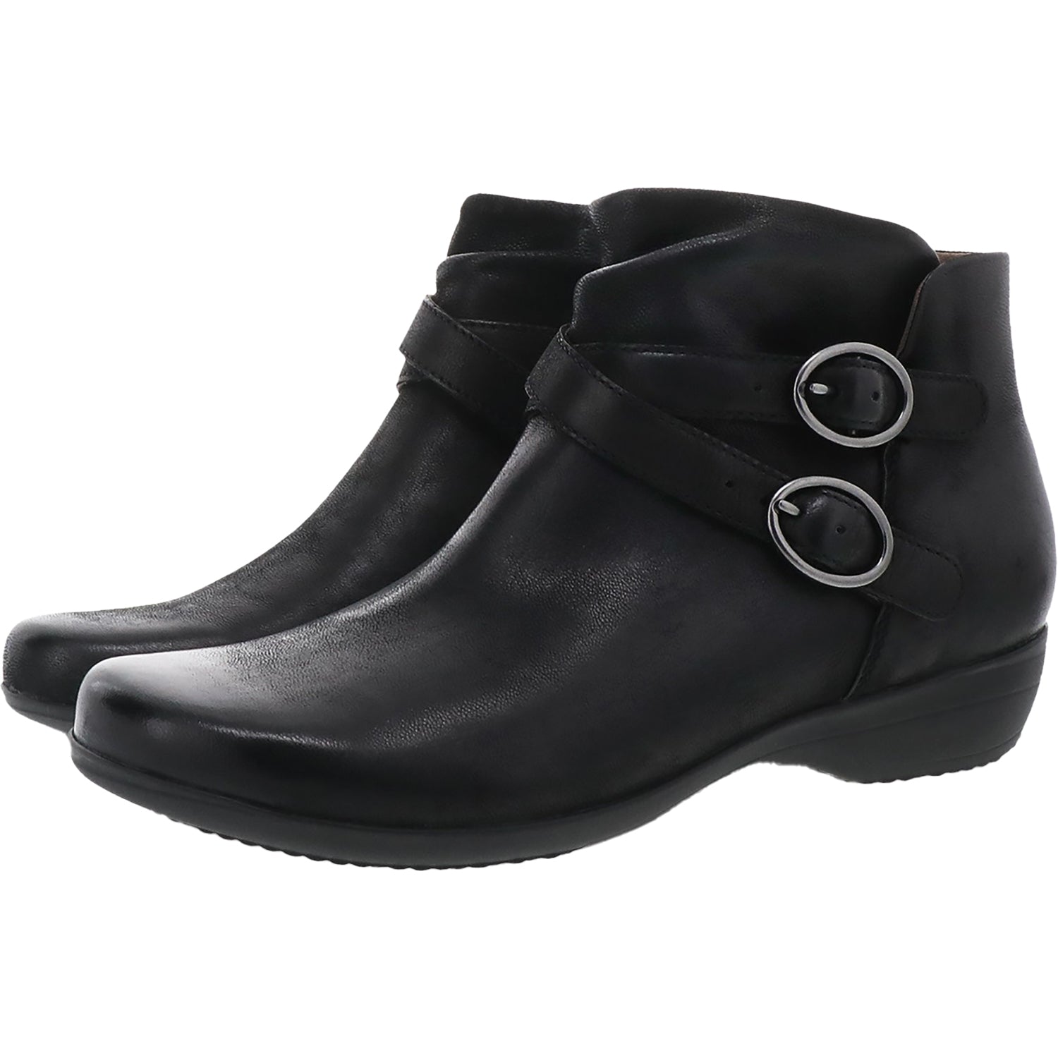 Womens Dansko Women's Dansko Faithe Black Burnished Nubuck Black Burnished Nubuck