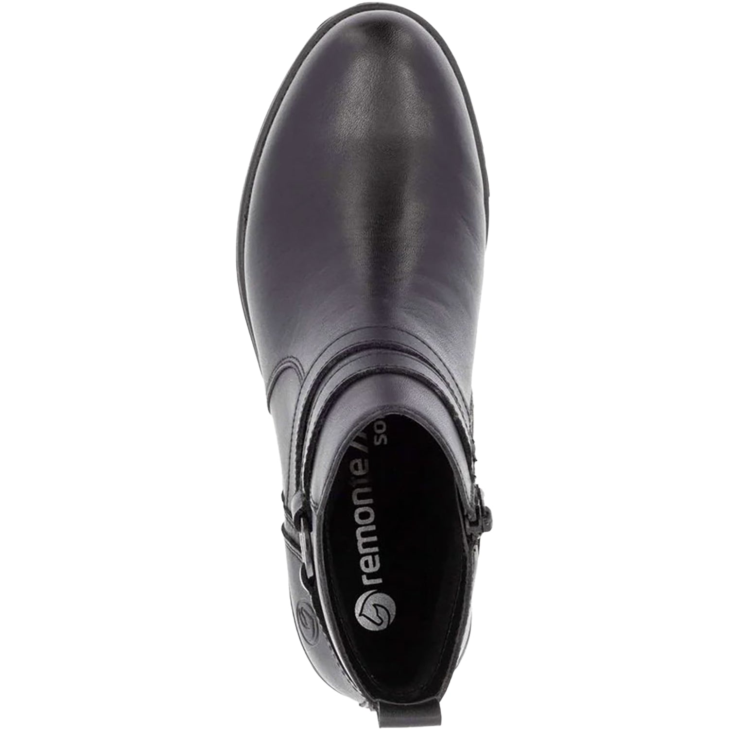 Womens Remonte Women's Remonte D0F77-00 Black/Black/Black Leather Black/Black/Black Leather