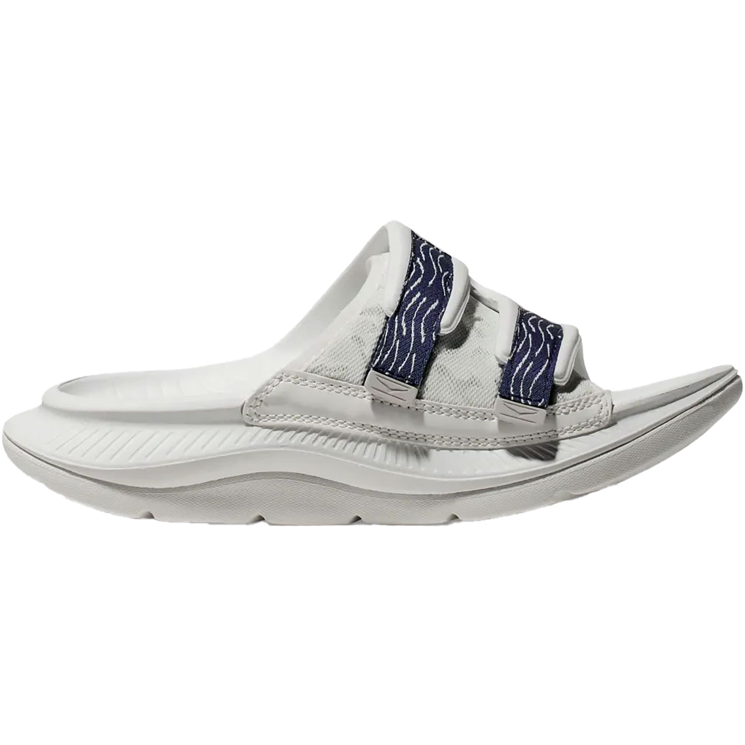 Unisex Hoka one one Unisex Hoka Ora Luxe White/Bellwether Blue White/Bellwether Blue Ariaprene