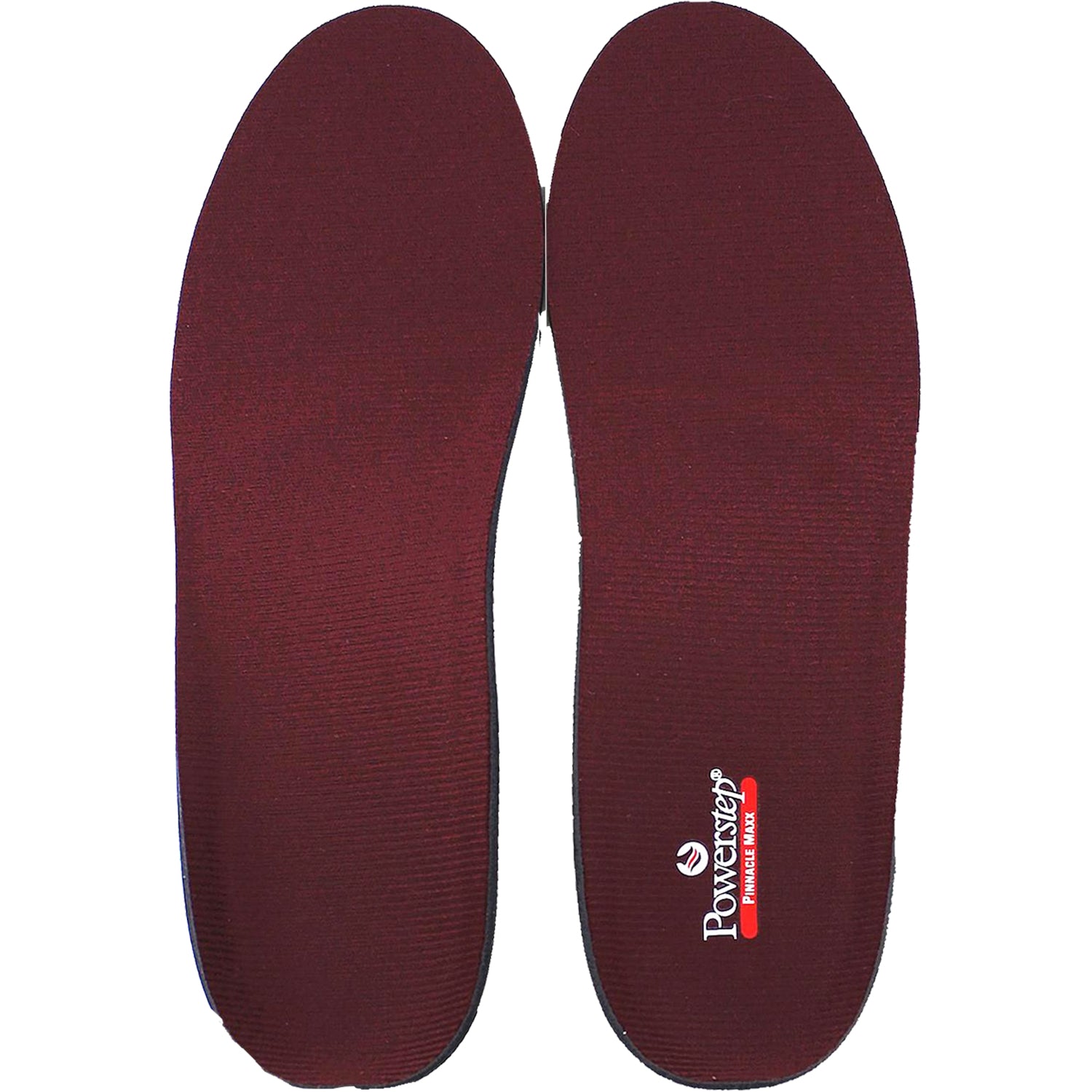 Unisex Powerstep Unisex Powerstep Pinnacle Maxx Support Full Length Insoles Burgundy