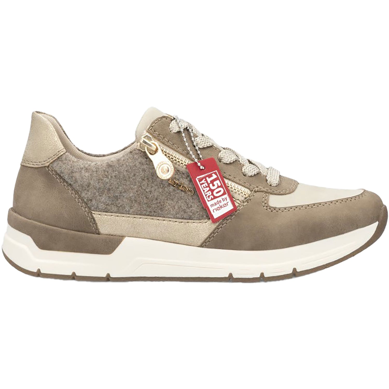 Womens Rieker Women's Rieker 58902-64 Fango/Ginger/Gold Combi Synthetic Fango/Ginger/Gold Combi Synthetic