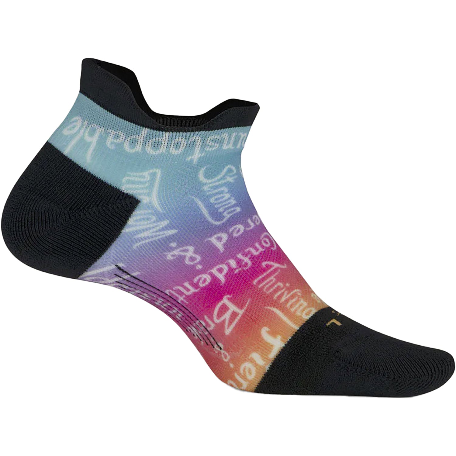 Unisex Feetures Unisex Feetures Elite Light Cushion No Show Tab Socks Unstoppable Multi