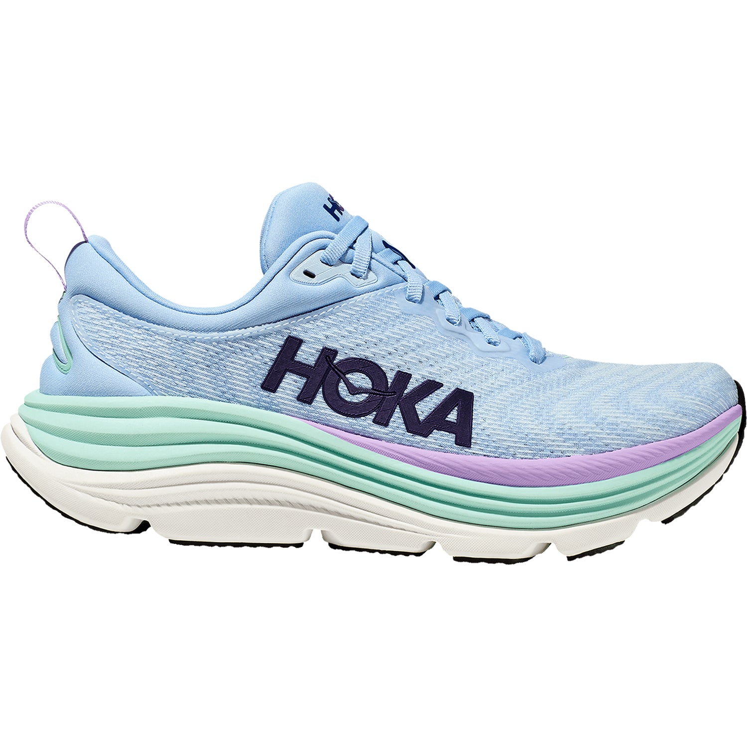 Womens Hoka one one Women's Hoka Gaviota 5 Airy Blue/Sunlit Ocean Mesh Airy Blue/Sunlit Ocean Mesh