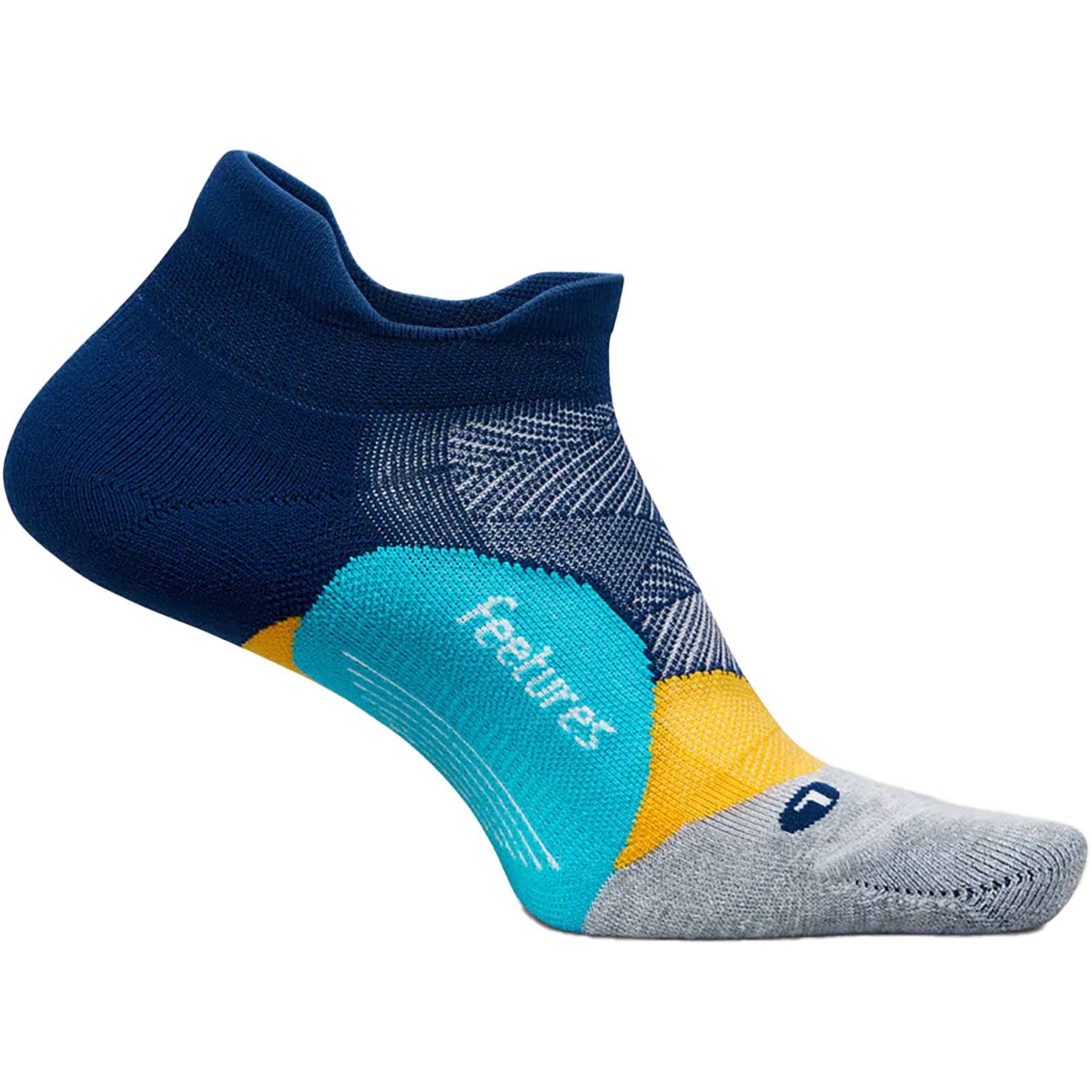 Unisex Feetures Unisex Feetures Elite Max Cushion No Show Tab Socks Nitro Navy Nitro Navy
