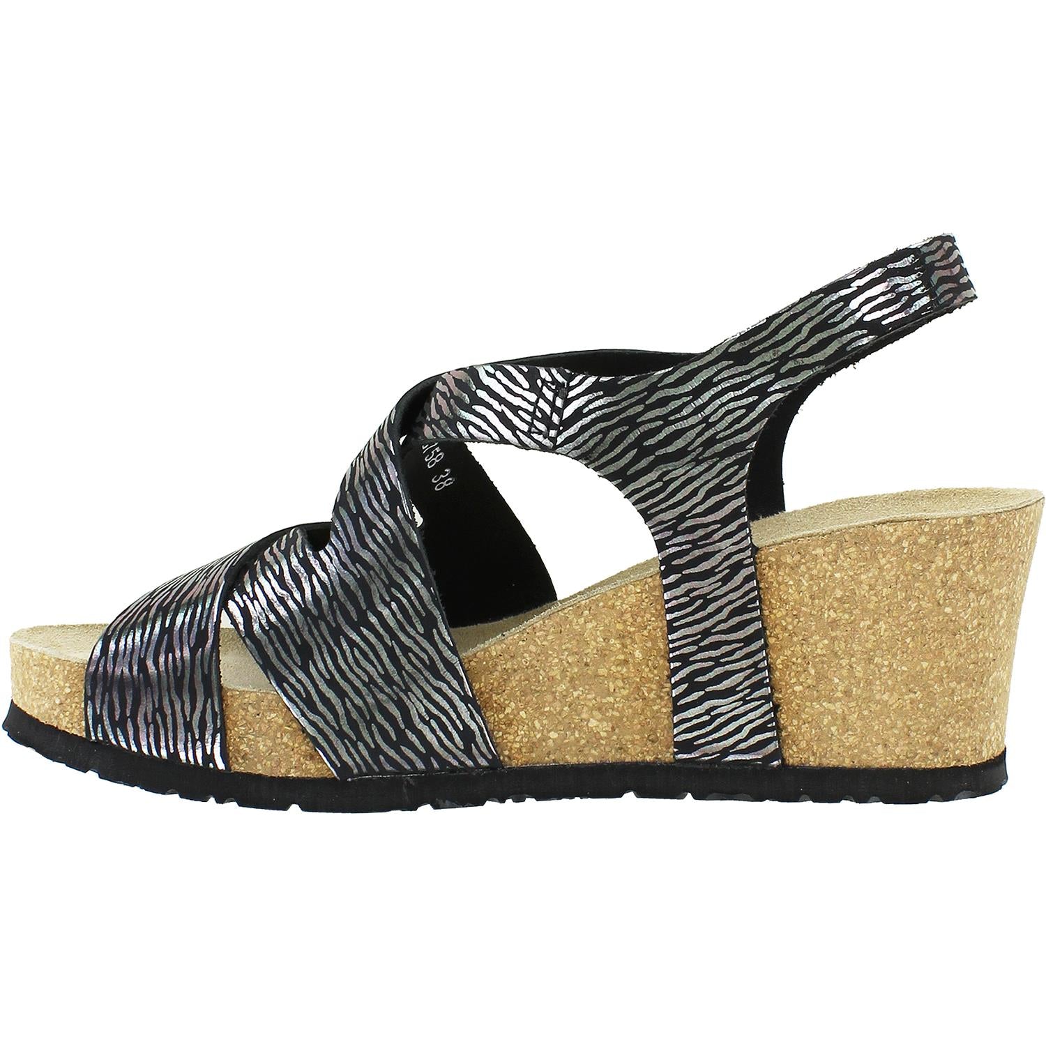 Womens Mephisto Women's Mephisto Lyla Black Zebra Leather Black Zebra Leather