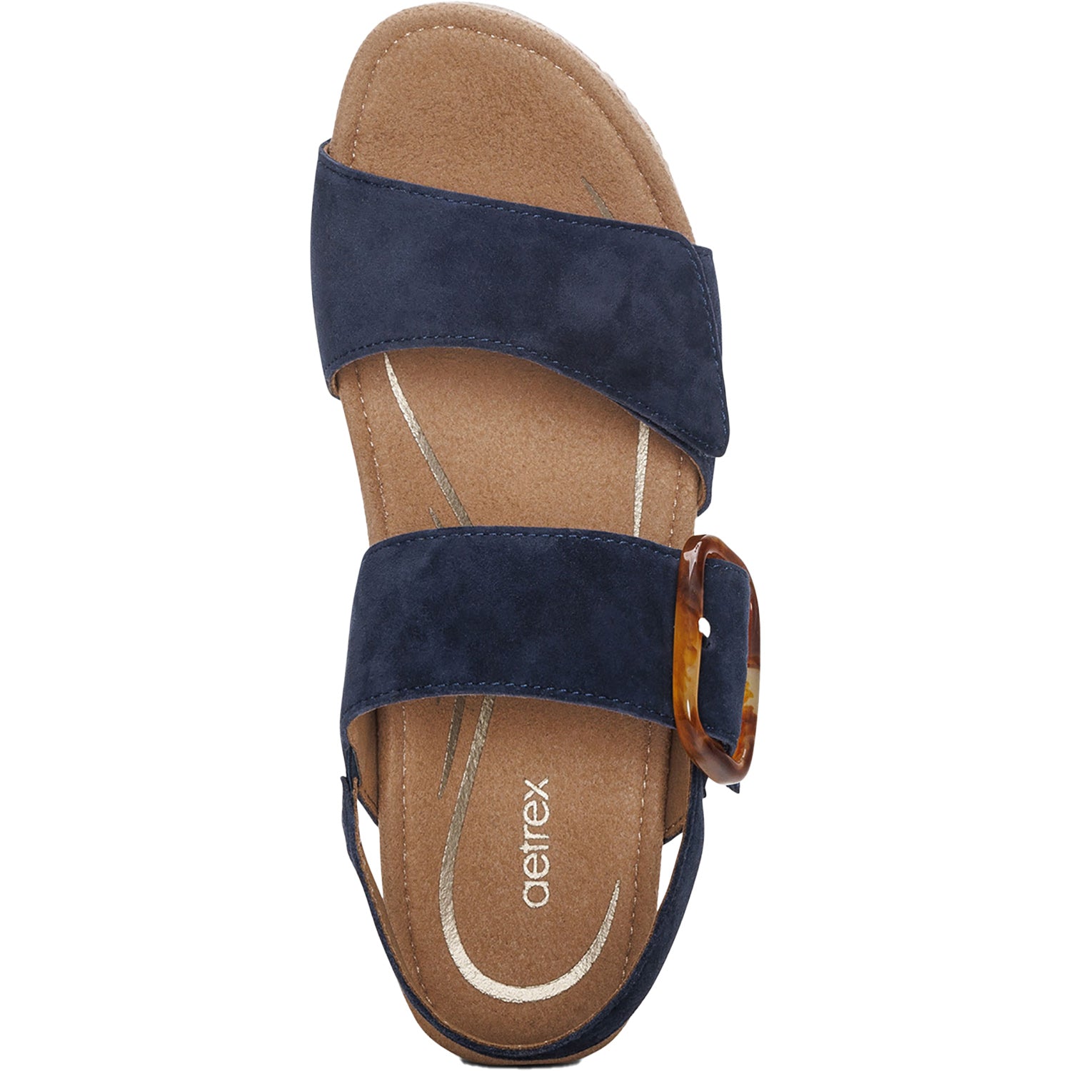 Womens Aetrex Women's Aetrex Ashley Navy Leather Navy Leather