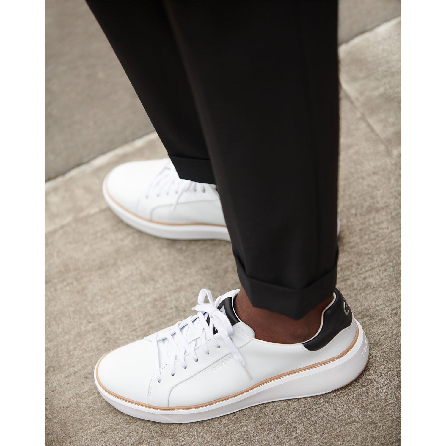 Mens Cole haan Men's Cole Haan GrandPro Topspin Sneaker Optic White Leather Optic White Leather