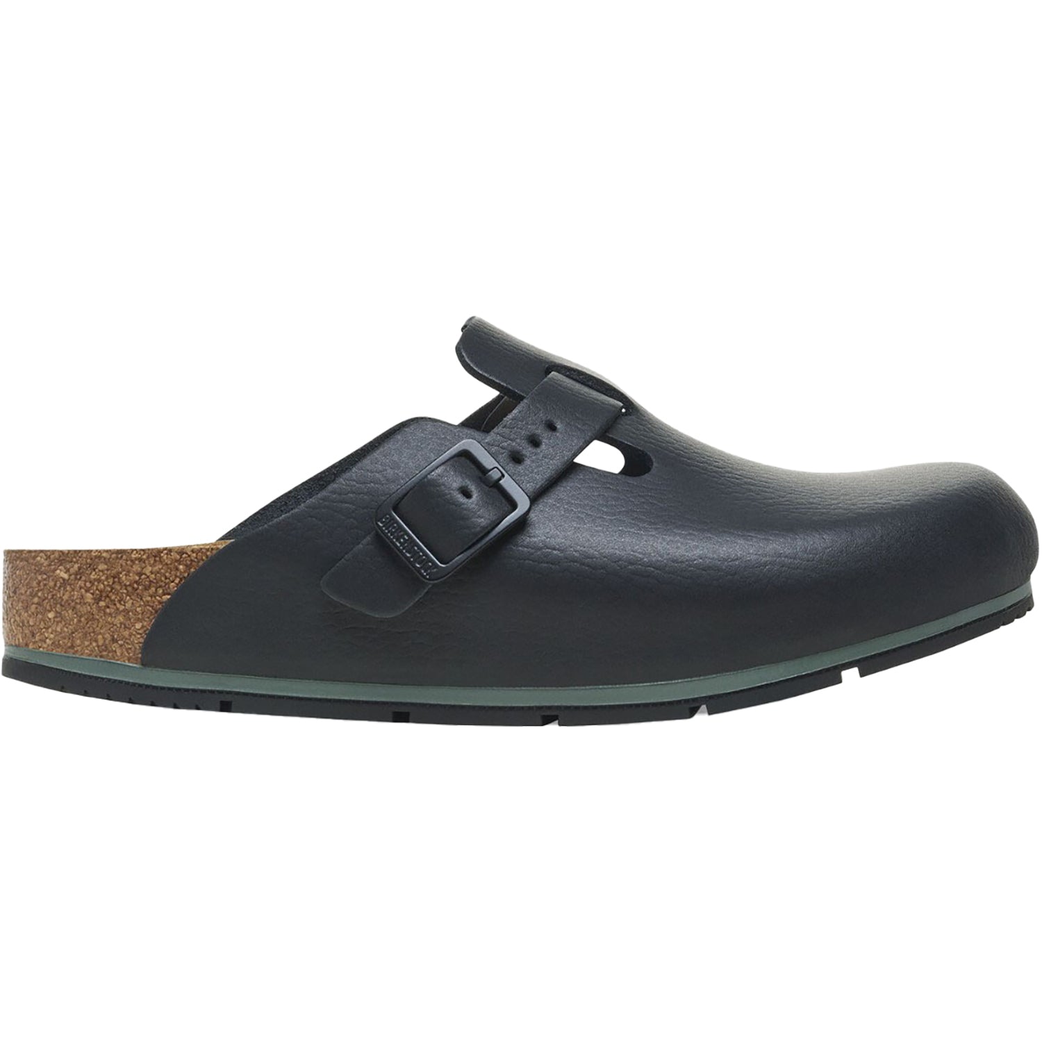 Mens Birkenstock Men's Birkenstock Boston Pro Black Leather Black Leather