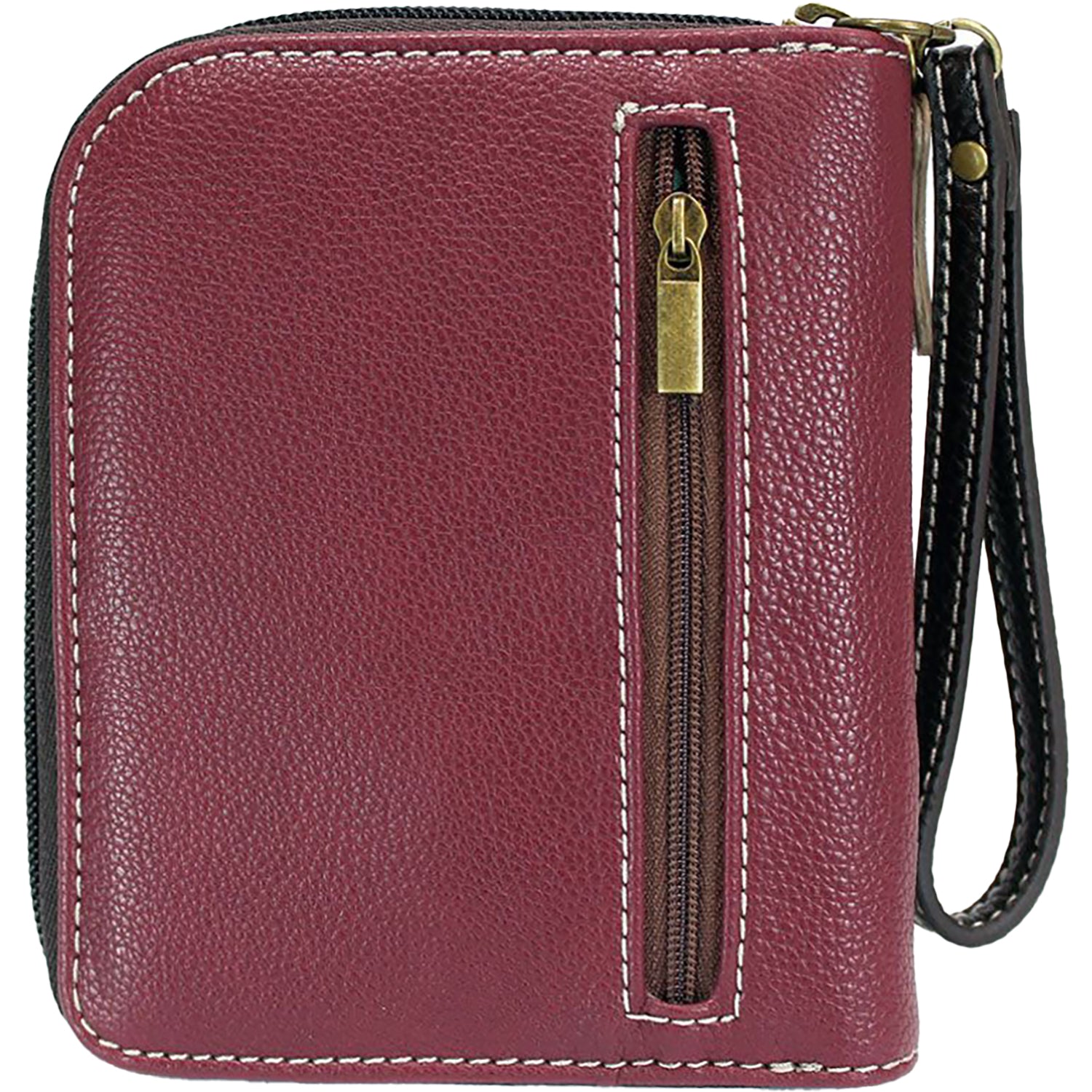 Unisex Chala Chala Zip-Around Wallet Paw Print Maroon Paw Print Maroon