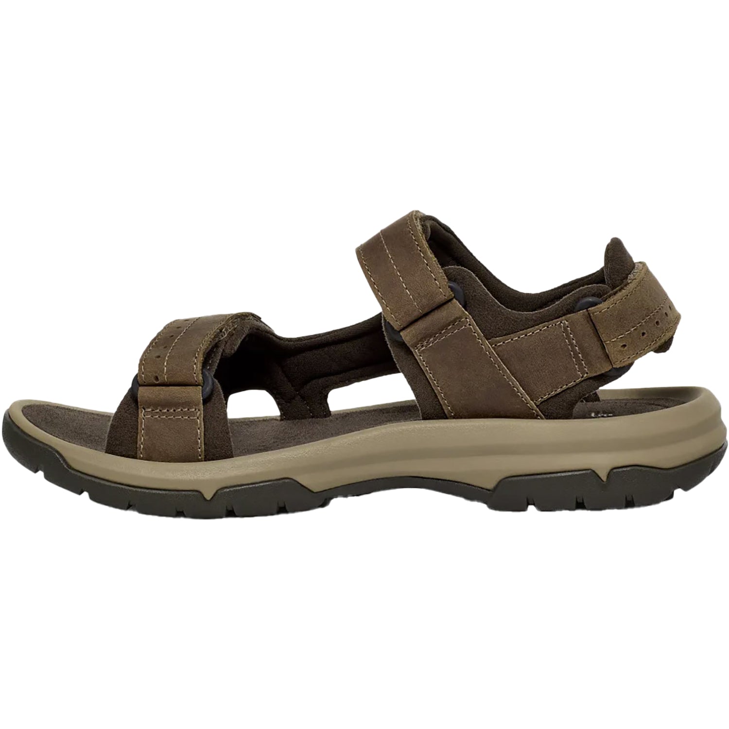 Mens Teva Men's Teva Langdon Sandal Walnut Leather Walnut Leather