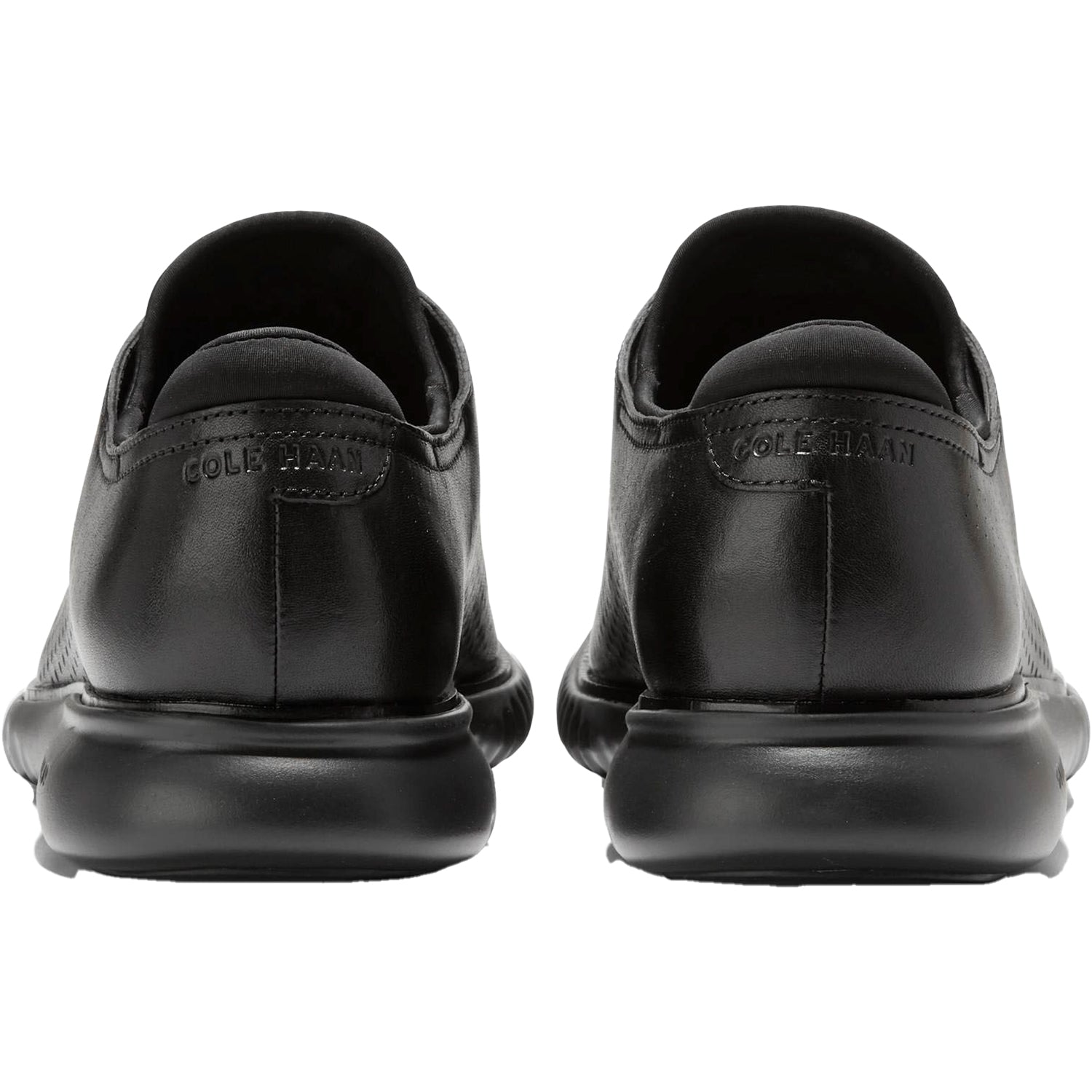 Mens Cole haan Men's Cole Haan 2.ZERØGRAND Laser Wingtip Black Leather Black Leather