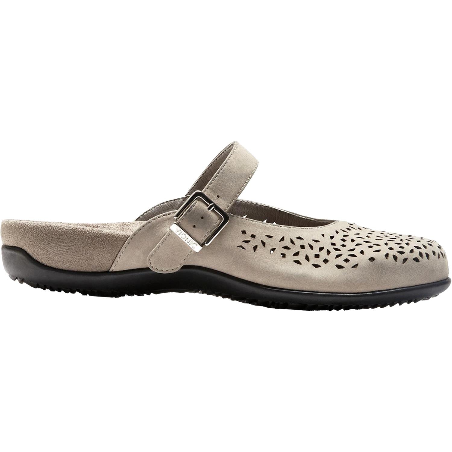 Womens Vionic Women's Vionic Lidia Grey Leather Grey Leather
