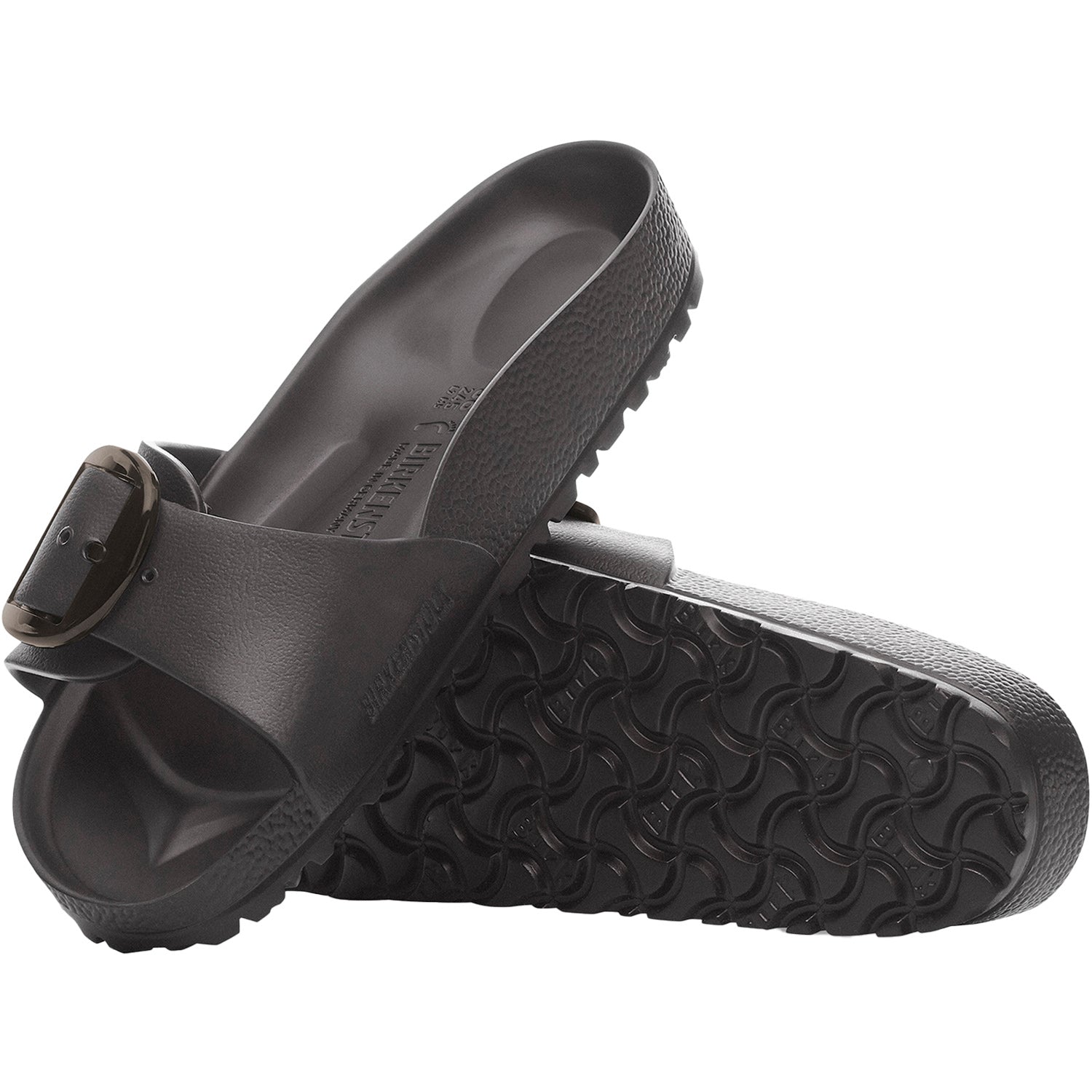 Womens Birkenstock Women's Eva Big Buckle Madrid Black Black