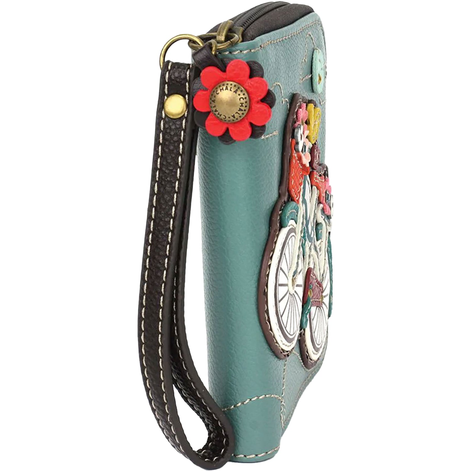 Unisex Chala Chala Zip-Around Wallet Bike Teal Bike Teal