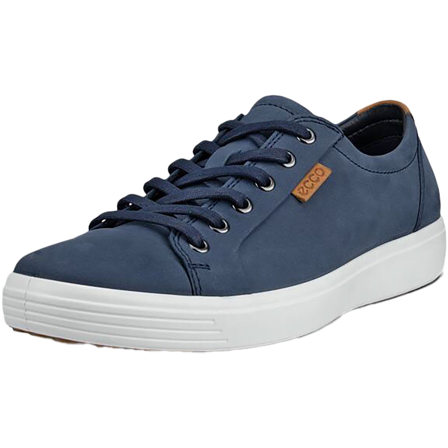 Mens Ecco Men's Ecco Soft 7 Sneaker Marine/Lion Nubuck Marine/Lion Nubuck