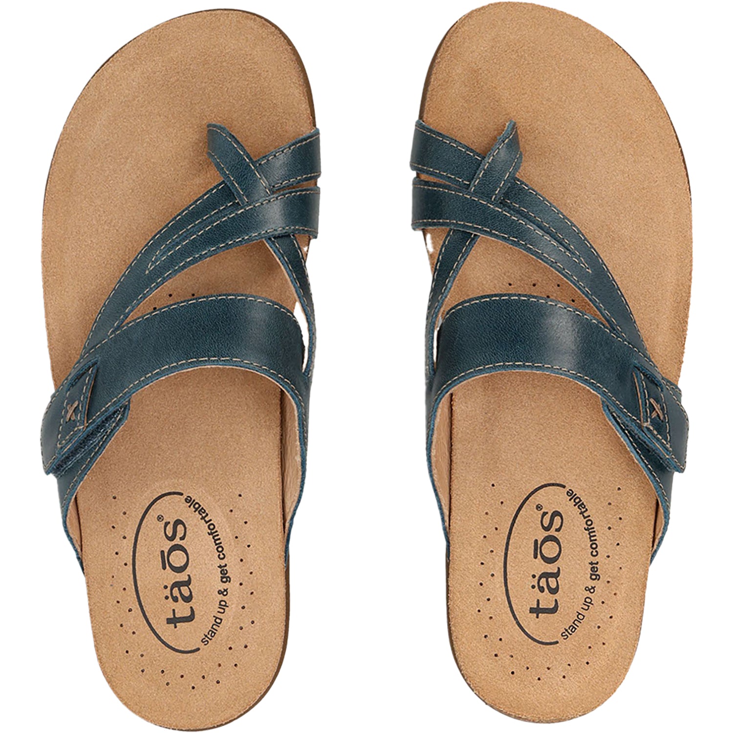 Womens Taos Women's Taos Perfect Petrol Blue Leather Petrol Blue Leather