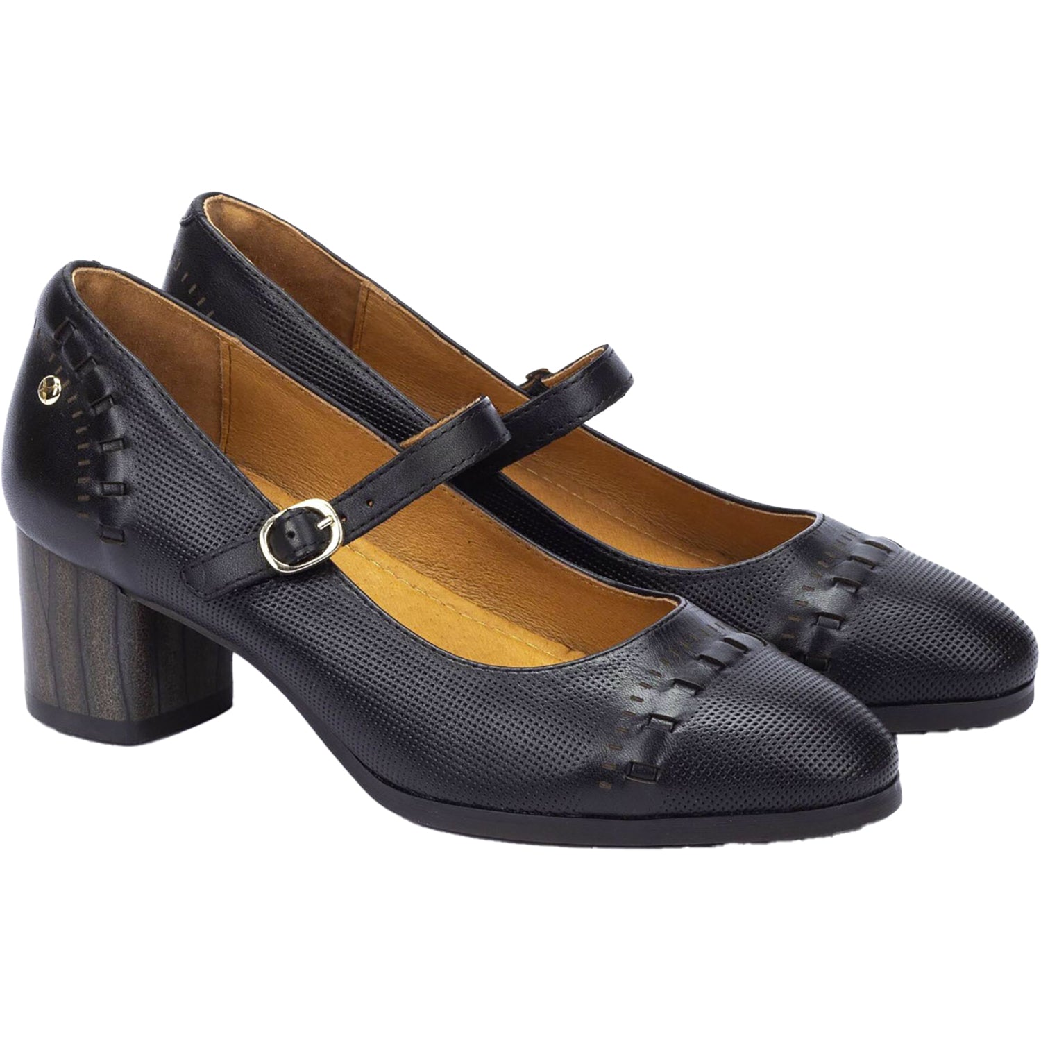 Womens Pikolinos Women's Pikolinos Calafat W1Z-5797 Black Leather Black Leather