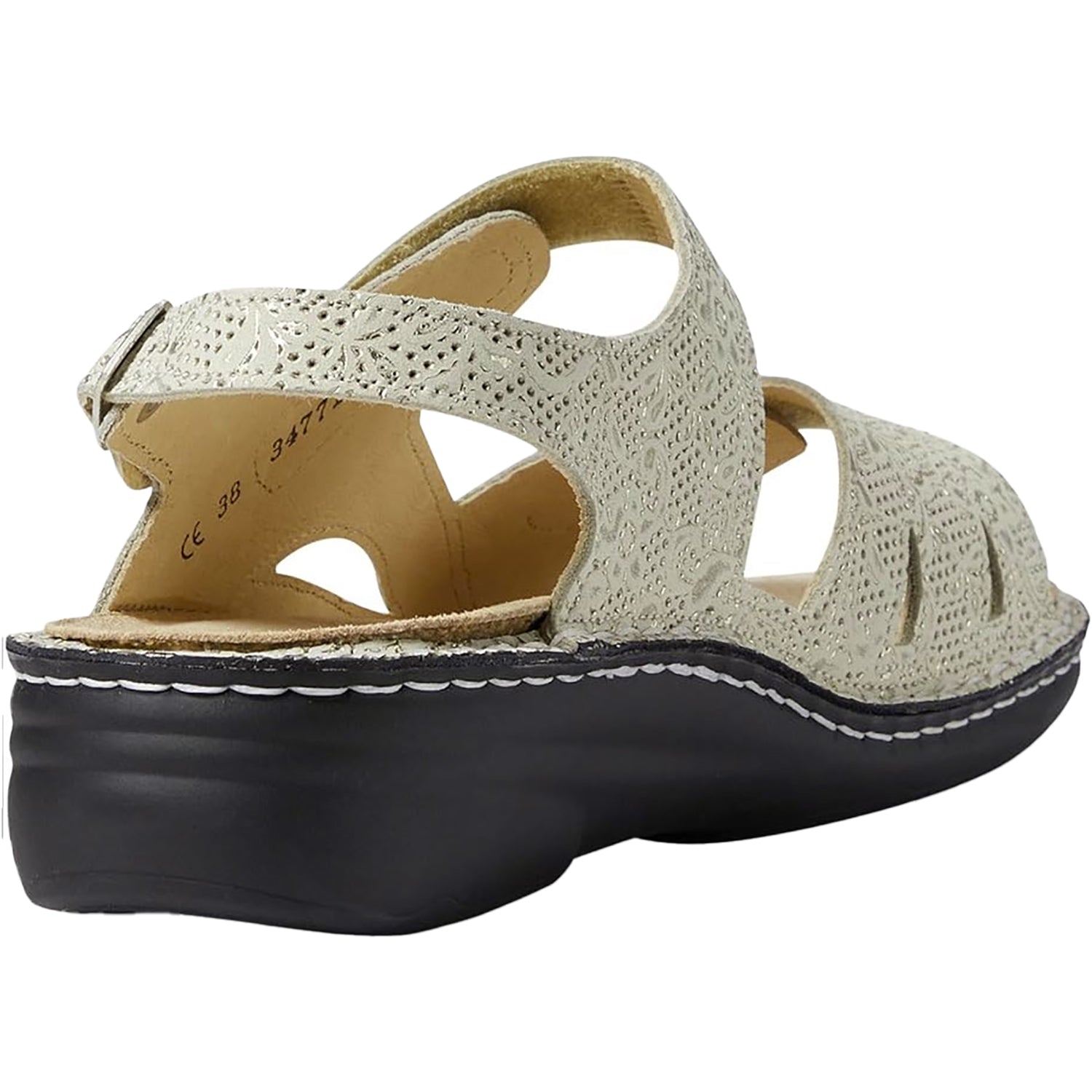 Womens Finn comfort Women's Finn Comfort Barbuda Finn Mellow Champagne Garden Leather Champagne Garden Leather