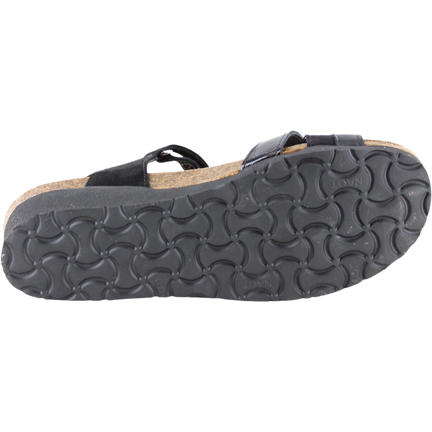 Womens Naot Women's Naot Sophia Black Velvet/JetBlack/Black Crinkle Pat. Leather Black Velvet/JetBlack/Black Crinkle Pat. Leather