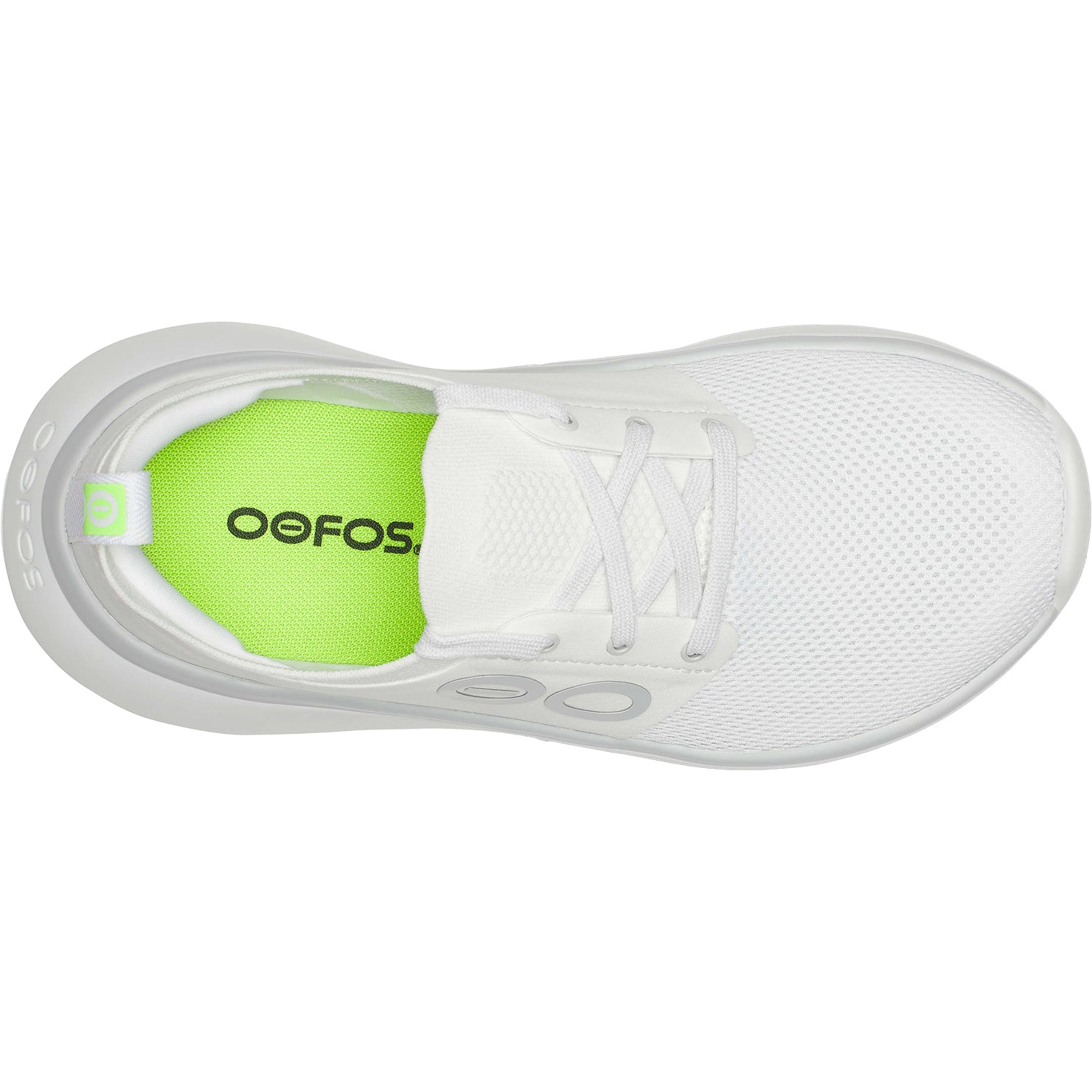 Womens Oofos Women's Oofos Oomy Stride White Synthetic White
