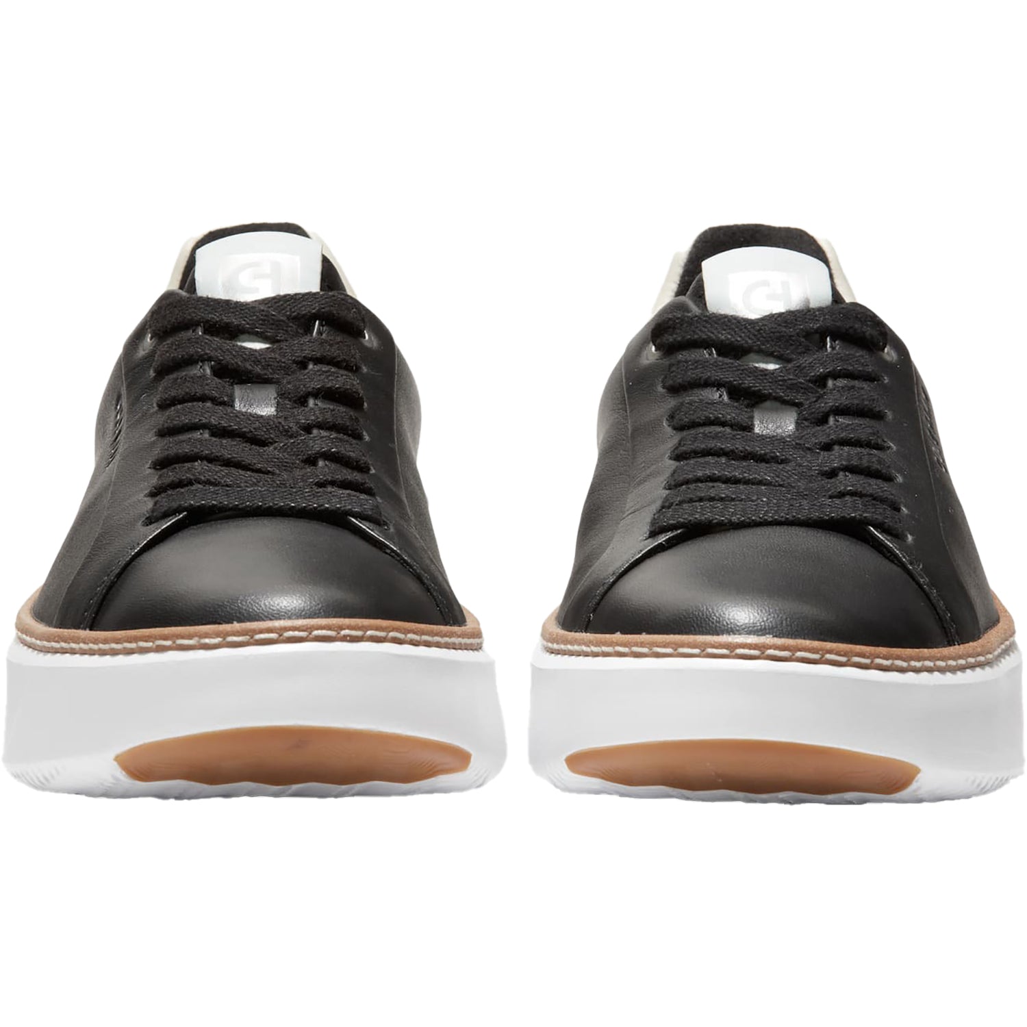 Womens Cole haan Women's Cole Haan GrandPro Topspin Sneaker Black/Optic White Leather Black/Optic White Leather