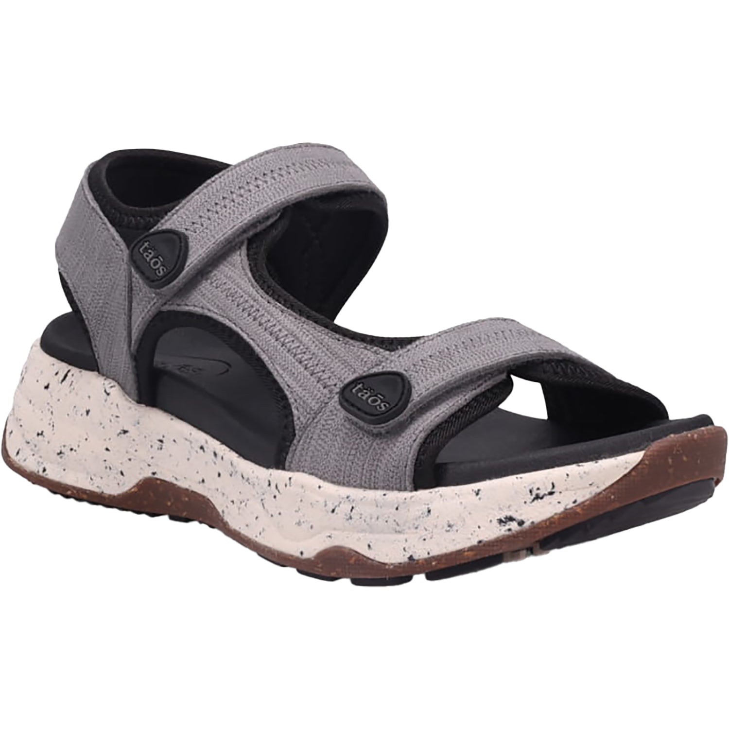 Womens Taos Women's Taos Super Slide Grey Emboss Nubuck Grey Emboss