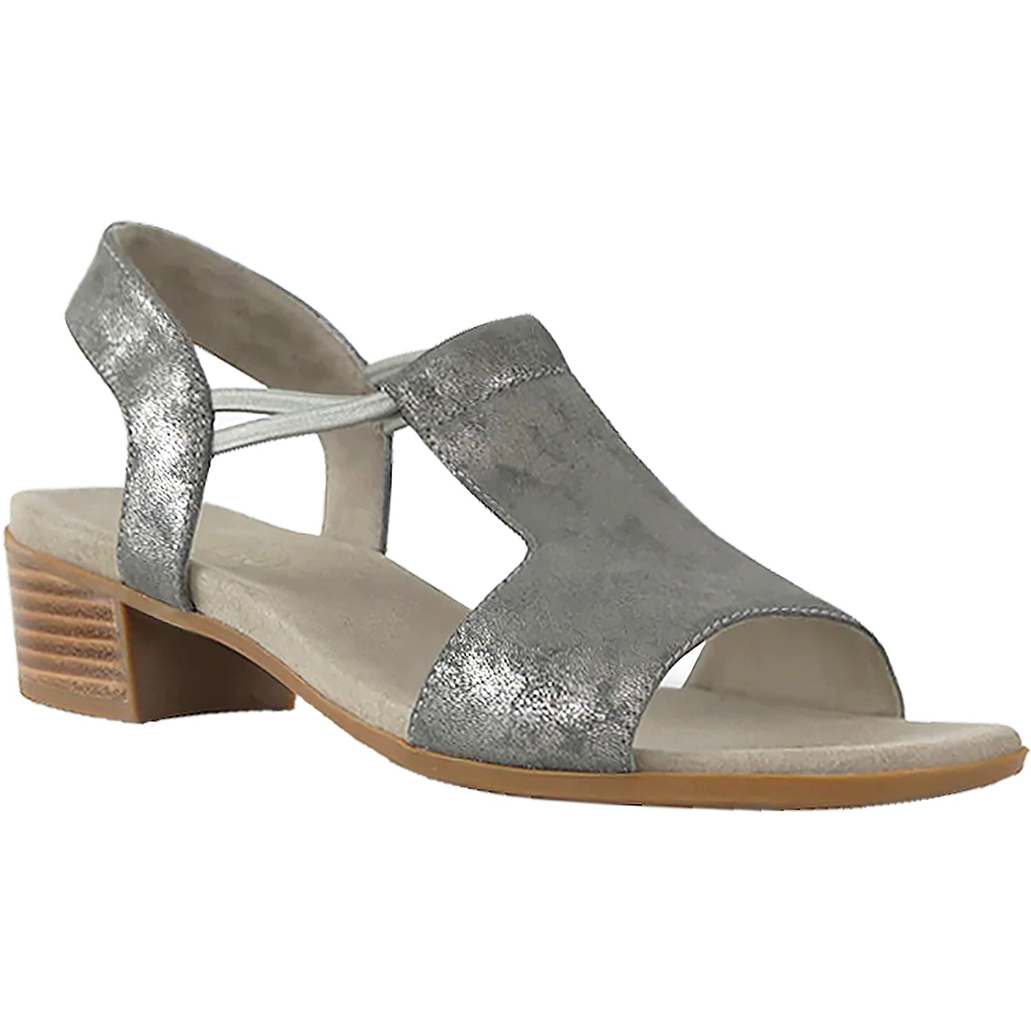 Womens Munro Women's Munro Susan Basalto Stardust Leather Basalto Stardust Leather