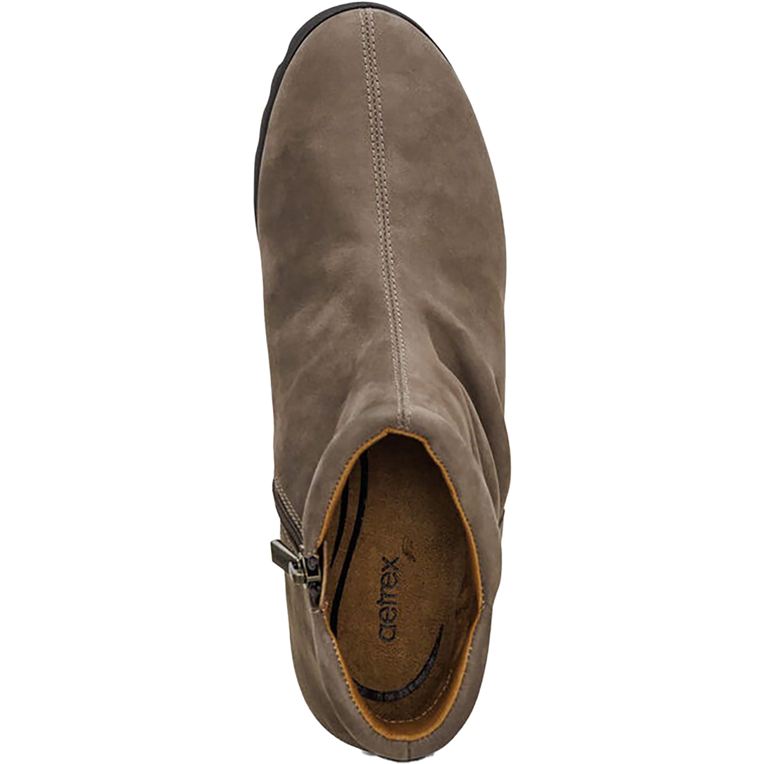 Womens Aetrex Women's Aetrex Zoey Dark Taupe Nubuck Dark Taupe Nubuck