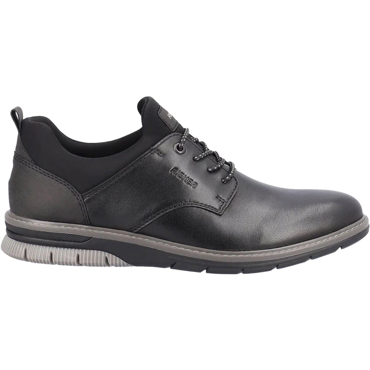 Mens Rieker Men's Rieker 14454-01 Black/Black/Black Leather Black/Black/Black Leather