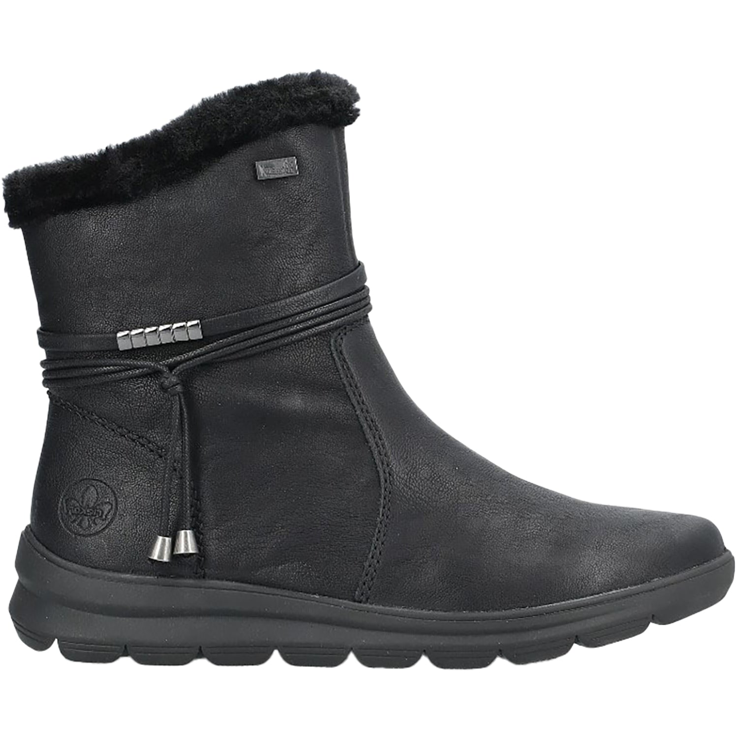 Womens Rieker Women's Rieker Z0070-00 Schwarz/Nero Synthetic Schwarz/Nero Synthetic