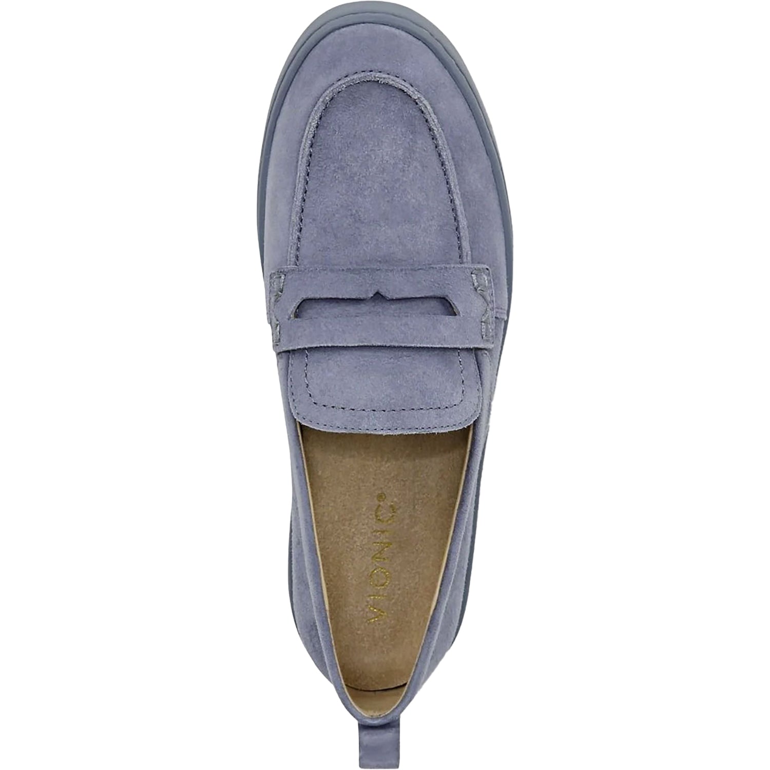 Womens Vionic Women's Vionic Uptown Loafer Vintage Blue Haze Suede Vintage Blue Haze Suede