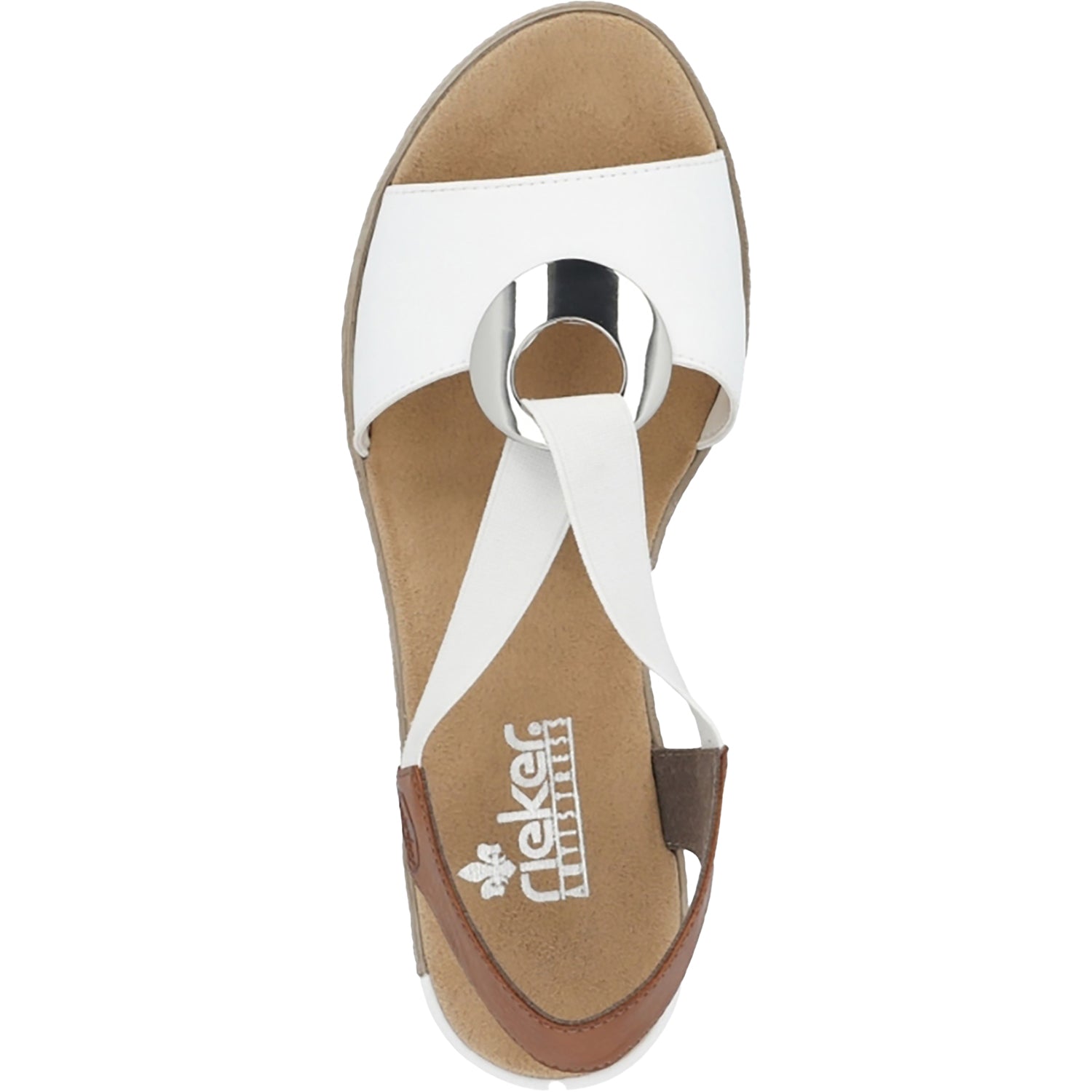 Womens Rieker Women's Rieker 624H6-81 Fanni Weiss/Cayenne Alabama/Eagle Synthetic Weiss/Cayenne Alabama/Eagle Synthetic