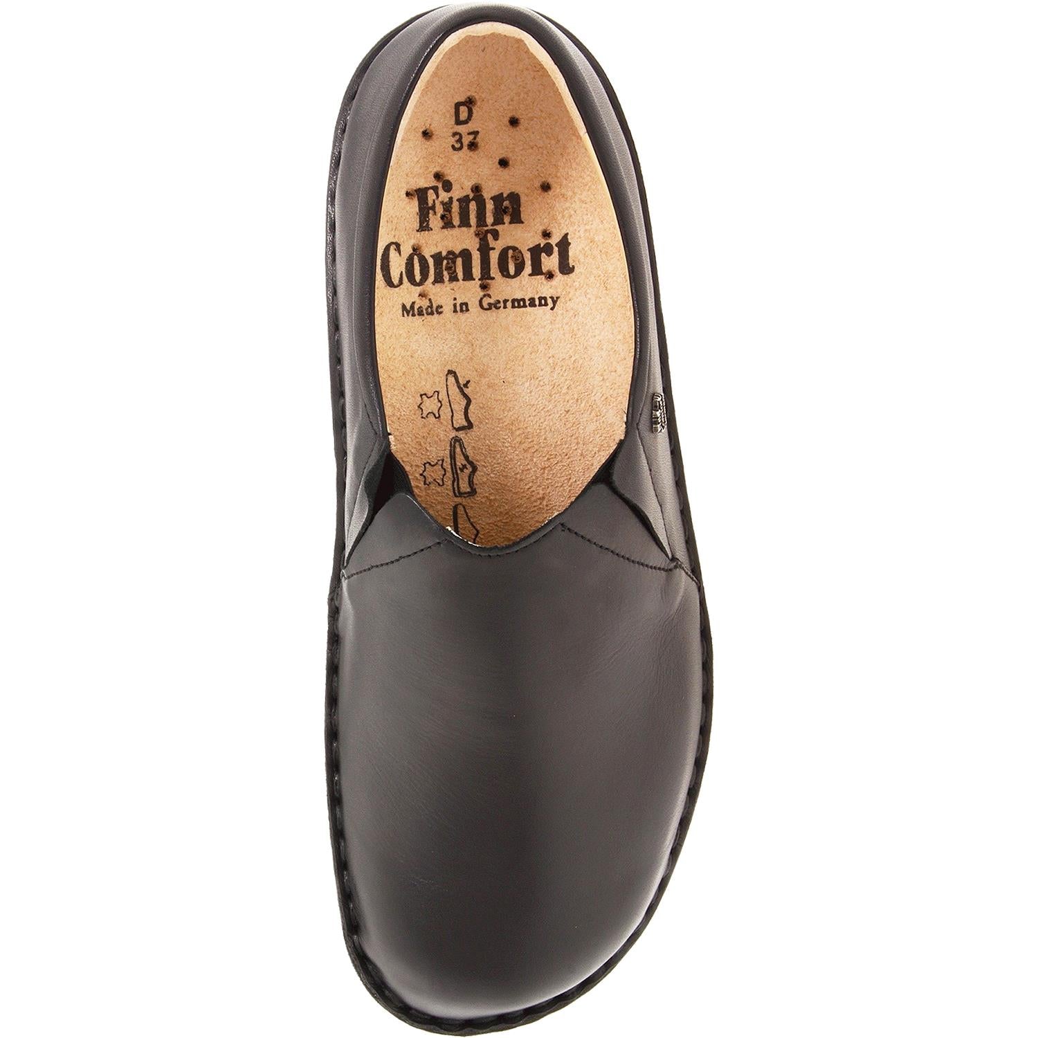 Womens Finn comfort Women's Finn Comfort Newport Black Nappa Leather Black Nappa Leather