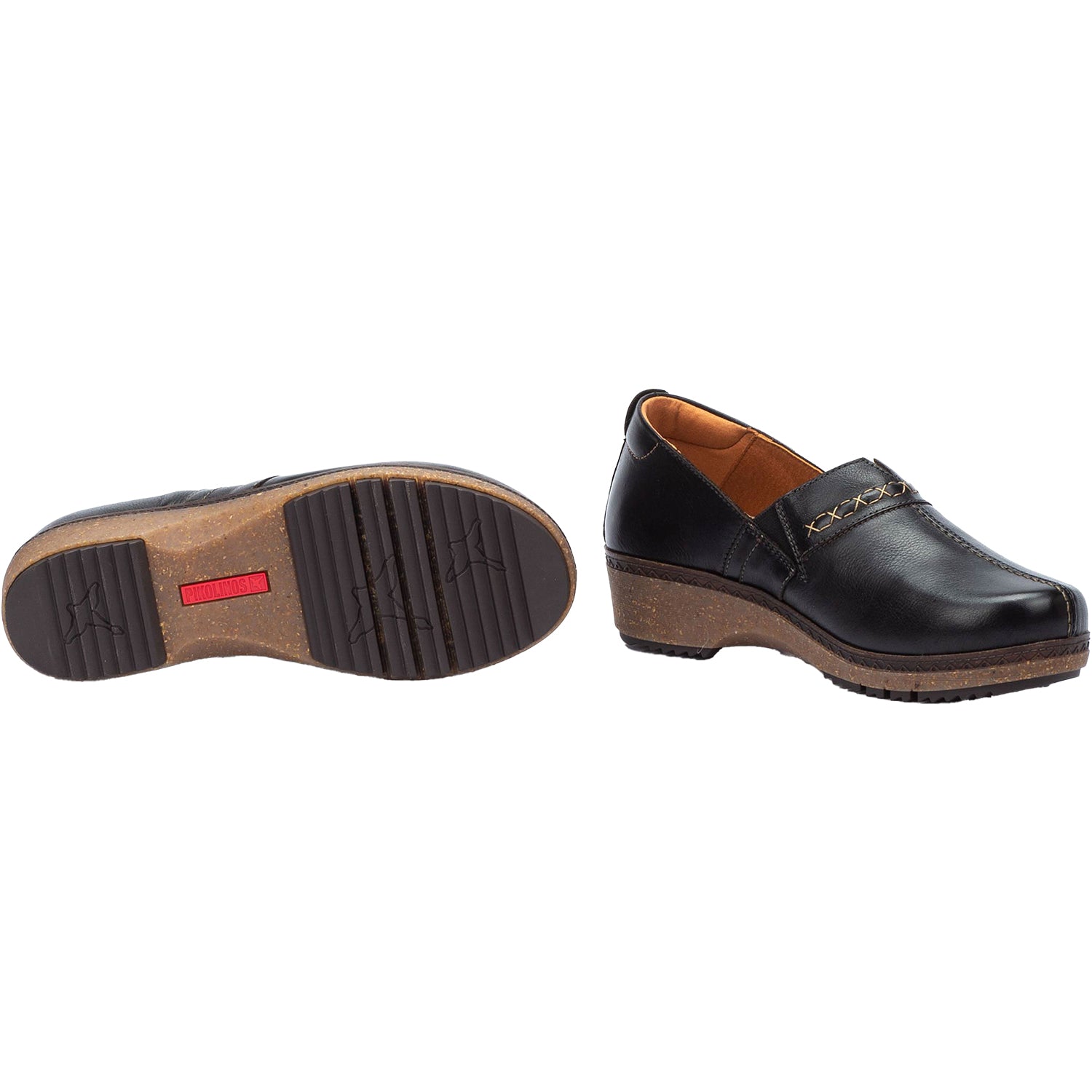 Womens Pikolinos Women's Pikolinos Granada W0W-3627 Black Leather Black Leather