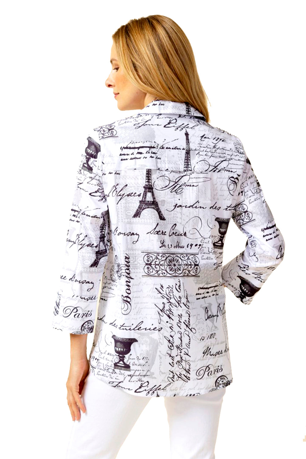 Womens Habitat Women's Habitat Perfect Travel Parisian Hidden Placket Shirt White White