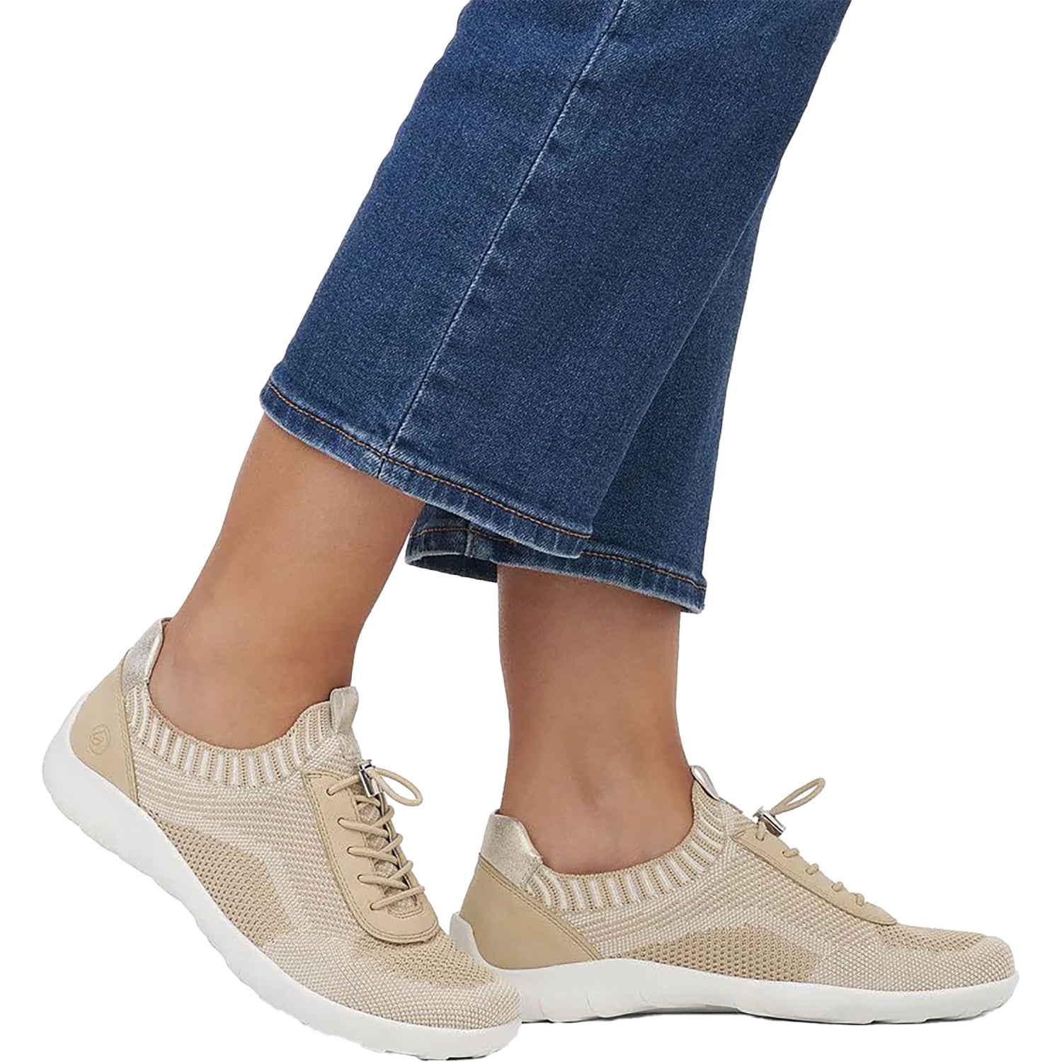 Womens Remonte Women's Remonte R3518-20 Liv Cord-Vanilla/Tan Synthetic Vanilla/Tan Synthetic