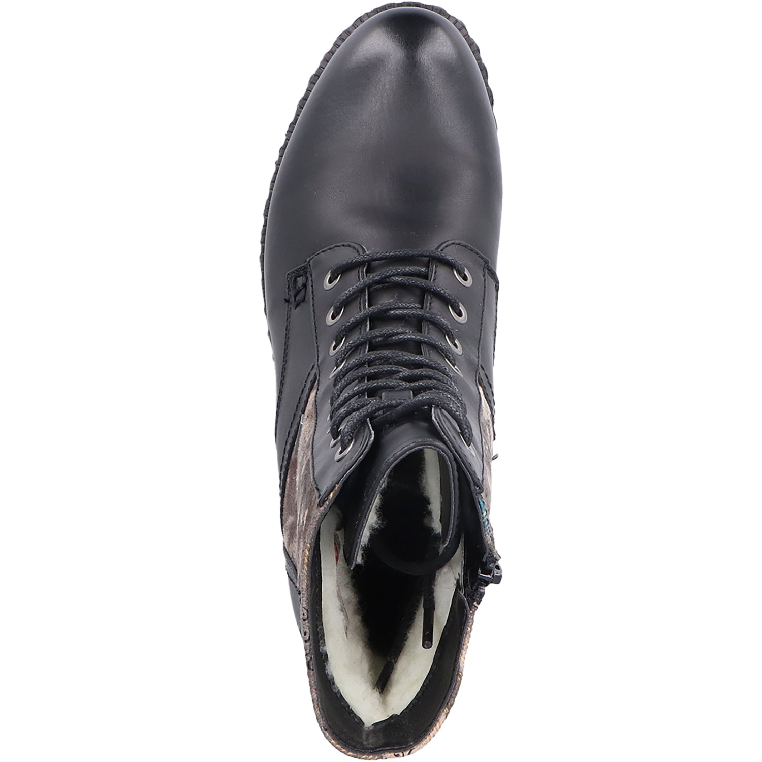 Womens Rieker Women's Rieker 93614-00 Schwarz/Rauch-Multi Leather Schwarz/Rauch-Multi