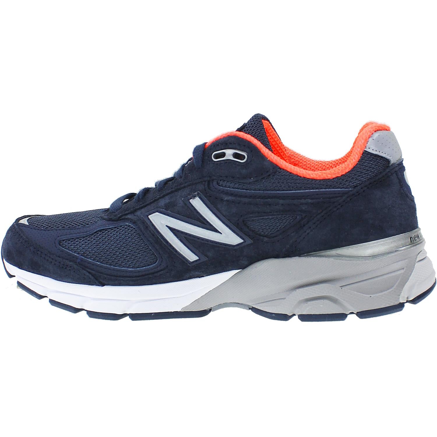 Womens New balance Women's New Balance W990NV4 Running Shoes Navy Leather/Mesh Navy Leather/Mesh