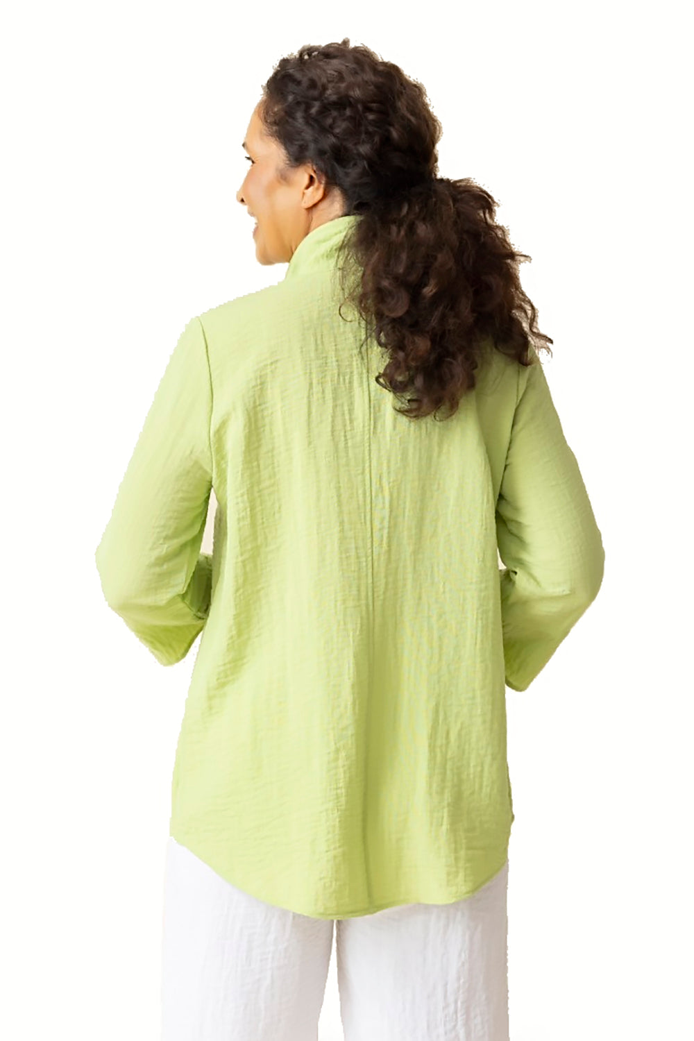 Womens Habitat Women's Habitat Express Solid Hidden Pocket Swing Shirt Leaf Leaf