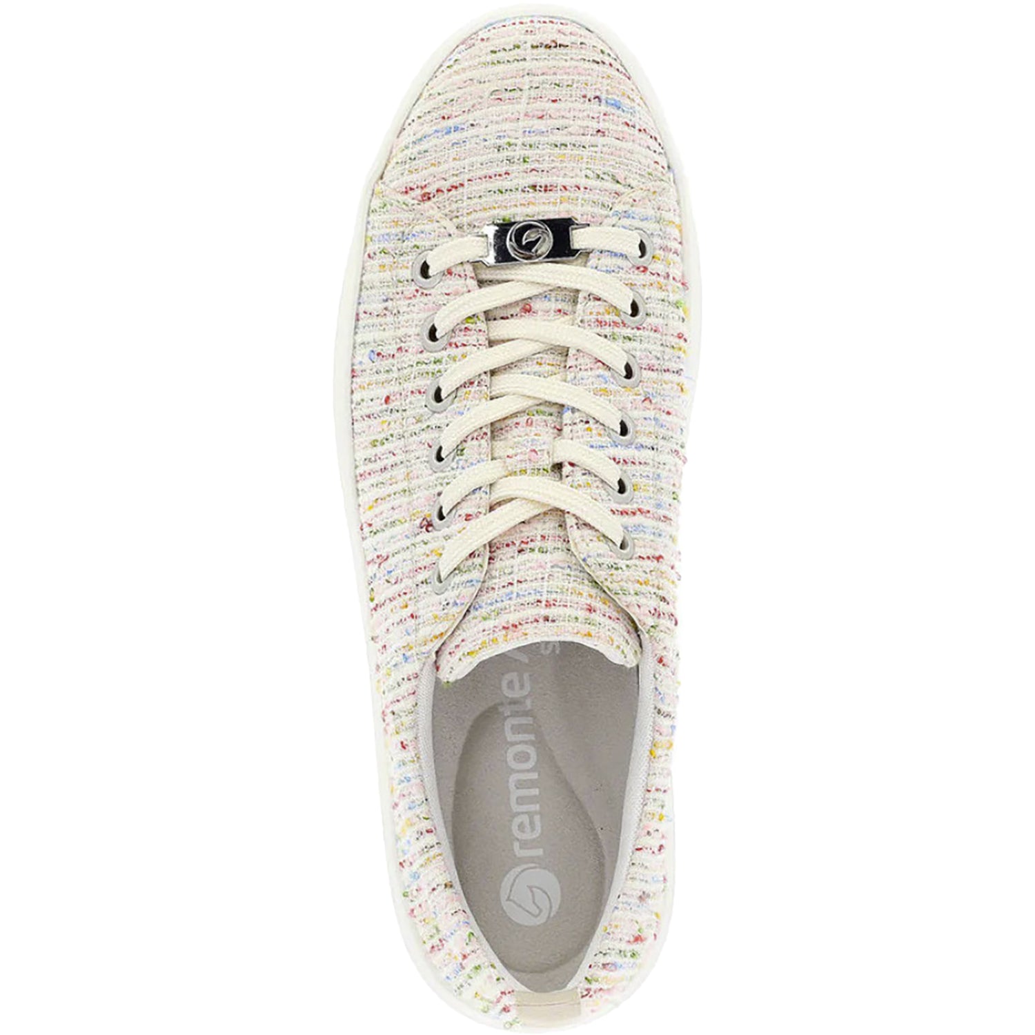 Womens Remonte Women's Remonte D1C03-90 Julika 03 Weiss-Multi Carpino Fabric Weiss-Multi Carpino Fabric