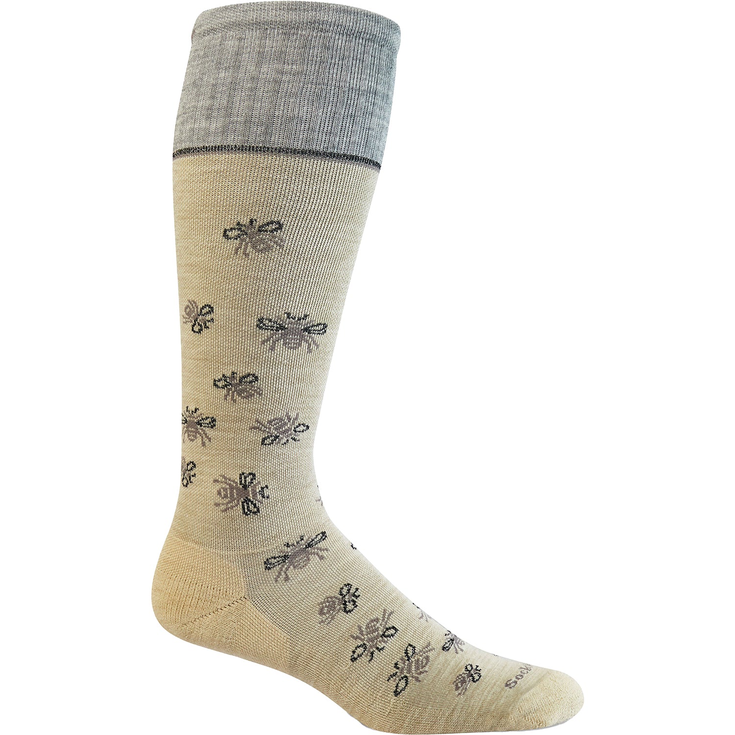 Womens Sockwell Women's Sockwell Busy Bee Knee High Socks 15-20 mmHg Barley Barley