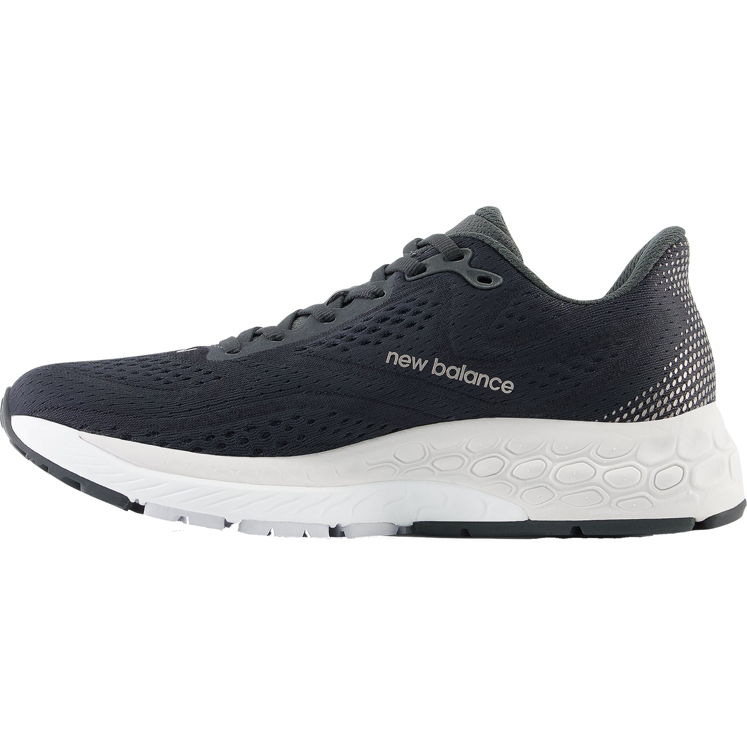 Womens New balance Women's New Balance W880K13 Fresh Foam X Blacktop/Black/Silver Metallic Mesh Blacktop/Black/Silver Metallic Mesh