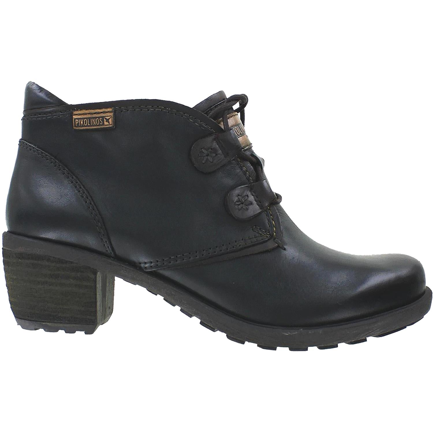 Womens Pikolinos Women's Pikolinos Le Mans 838-8657 Black Leather Black Leather