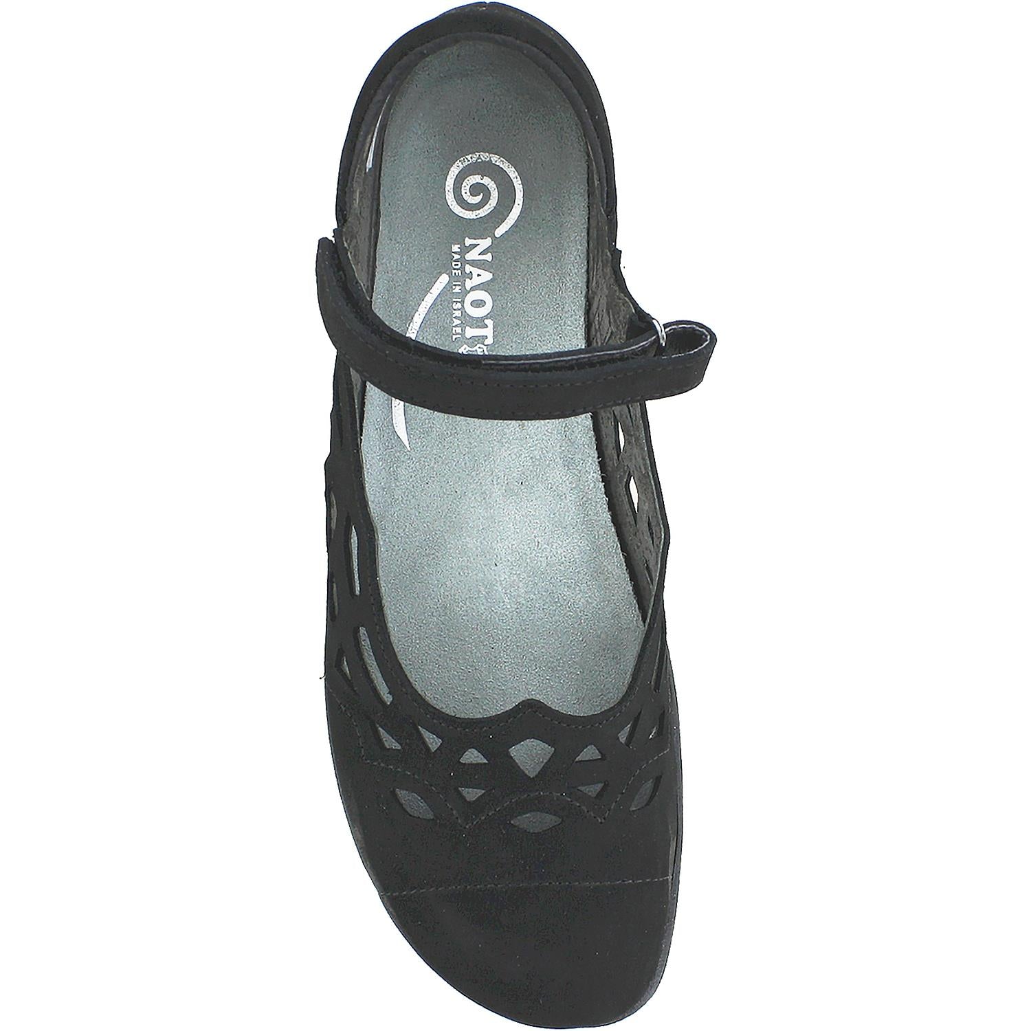 Womens Naot Women's Naot Agathis Black Velvet Nubuck Black Velvet Nubuck