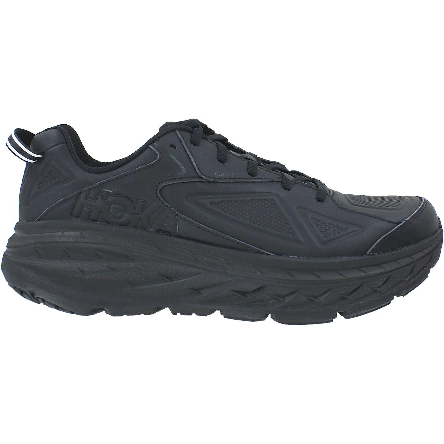 Mens Hoka one one Men's Hoka One One Bondi Black Leather Black Leather
