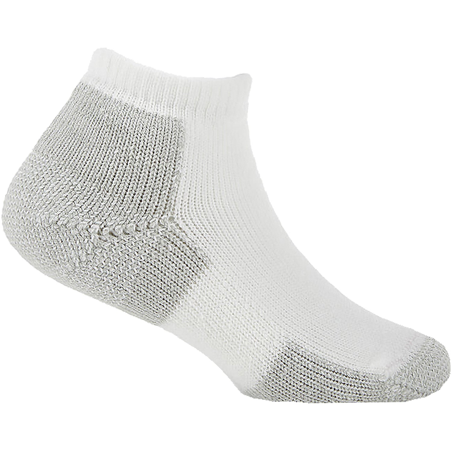 Unisex Thorlos Unisex Thorlo JMM Running Maximum Cushion Low Cut Socks White/Platinum White/Platinum
