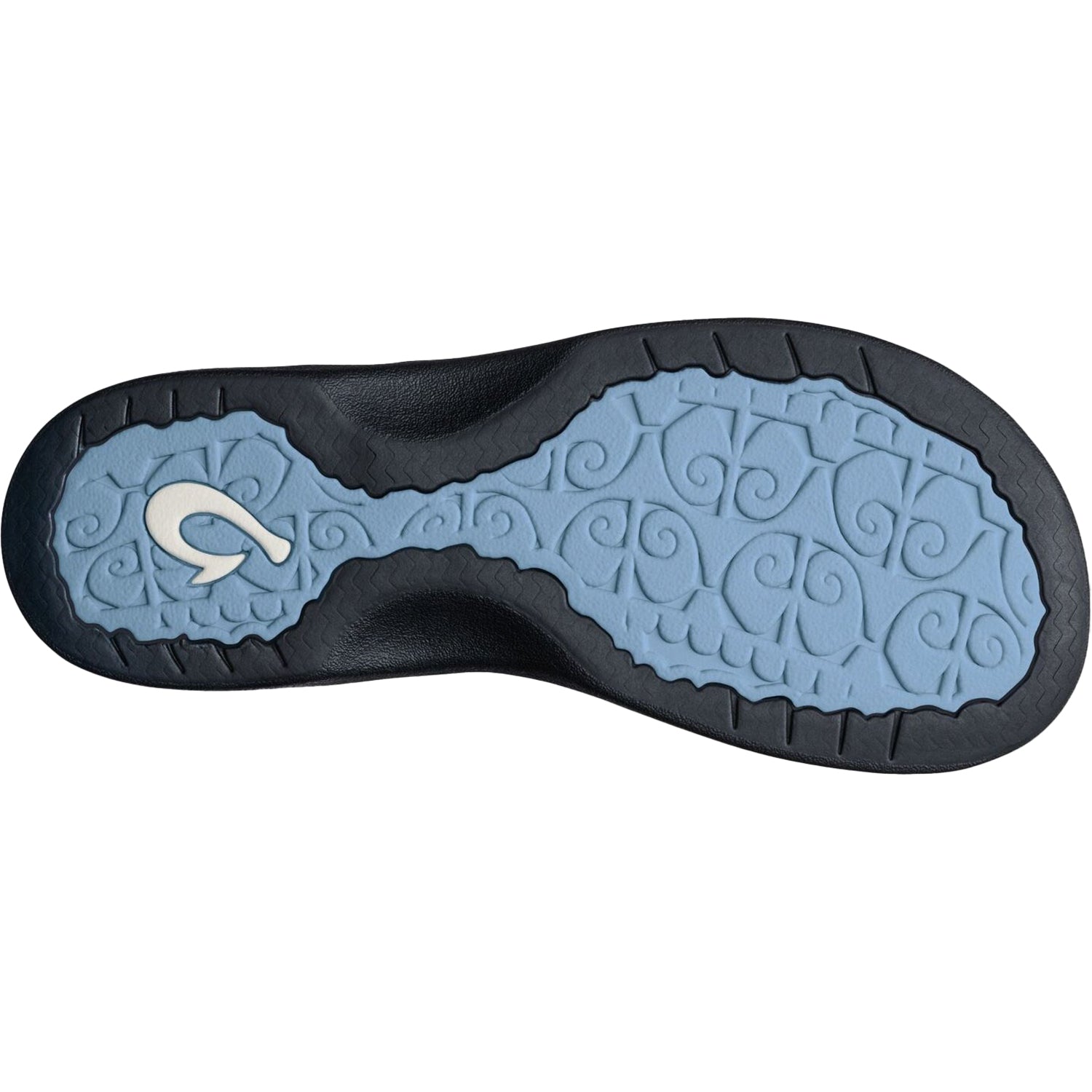 Womens Olukai Women's OluKai Ohana Pale Blue/Black Synthetic Pale Blue/Black