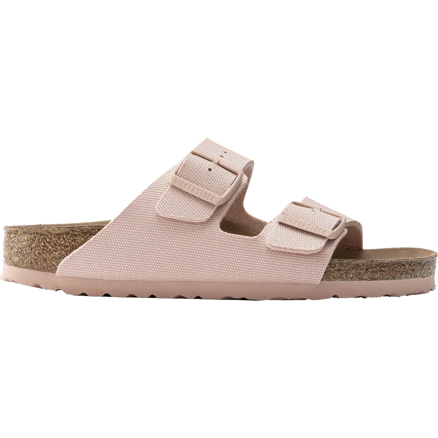 Womens Birkenstock Women's Birkenstock Arizona Vegan Soft Pink Canvas Soft Pink Canvas