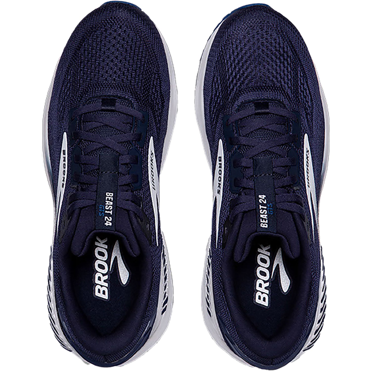 Mens Brooks Men's Brooks Beast GTS 24 Peacoat/True Navy/White Mesh Peacoat/True Navy/White Mesh